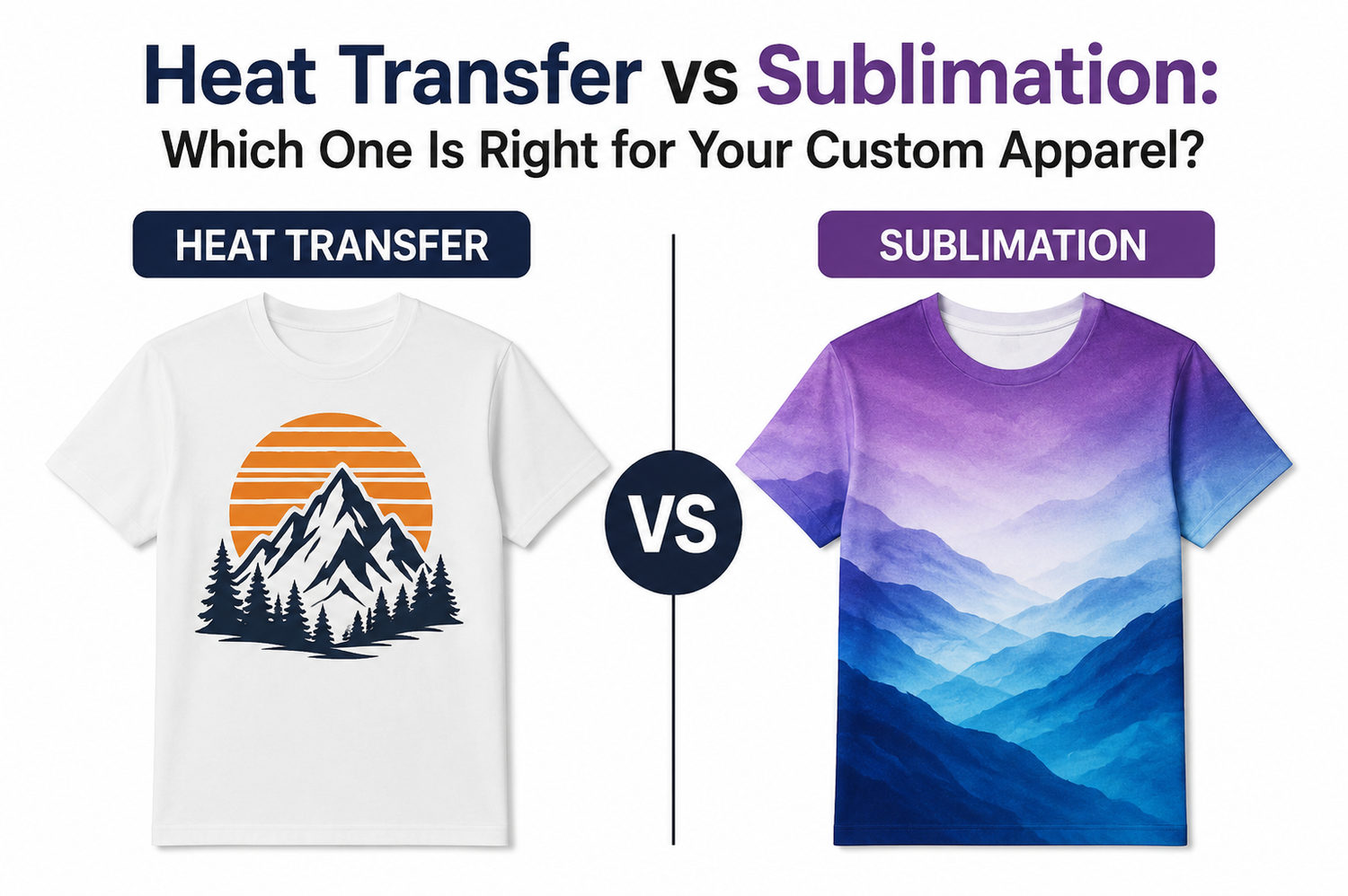 Heat Transfer vs Sublimation: Which One Is Right for Your Custom Apparel?