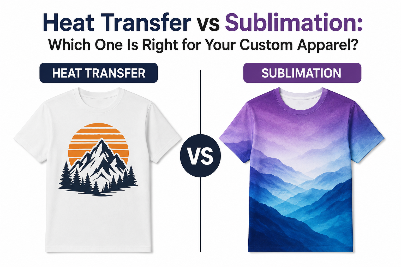 Heat Transfer vs Sublimation: Which One Is Right for Your Custom Apparel?