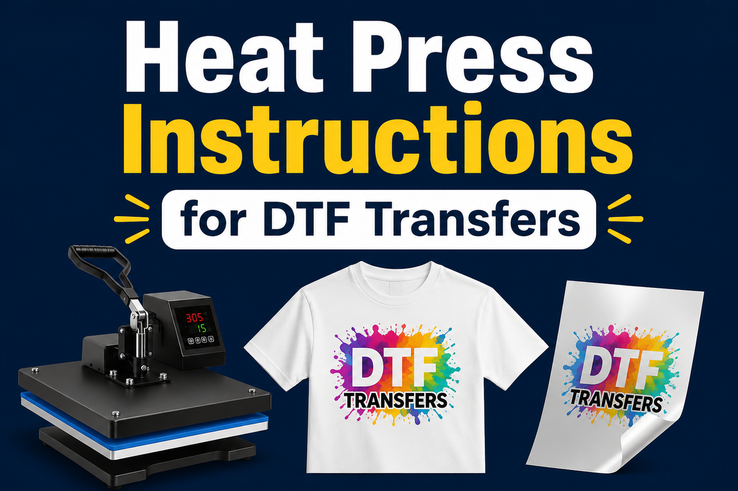 Heat Press Instructions for DTF Transfers: The Complete Step-by-Step Guide