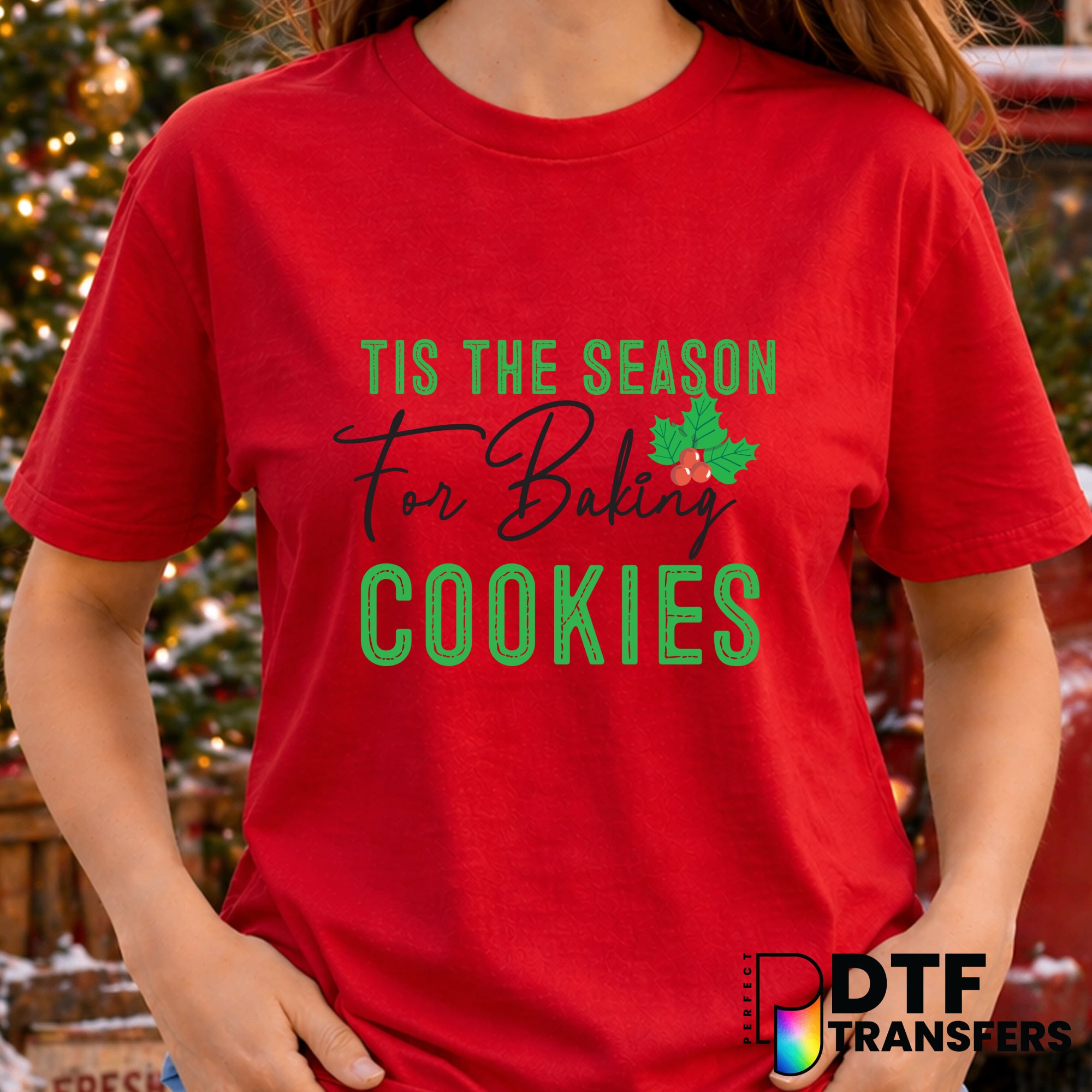 Tis the Season for Baking Cookies – Christmas DTF Transfer