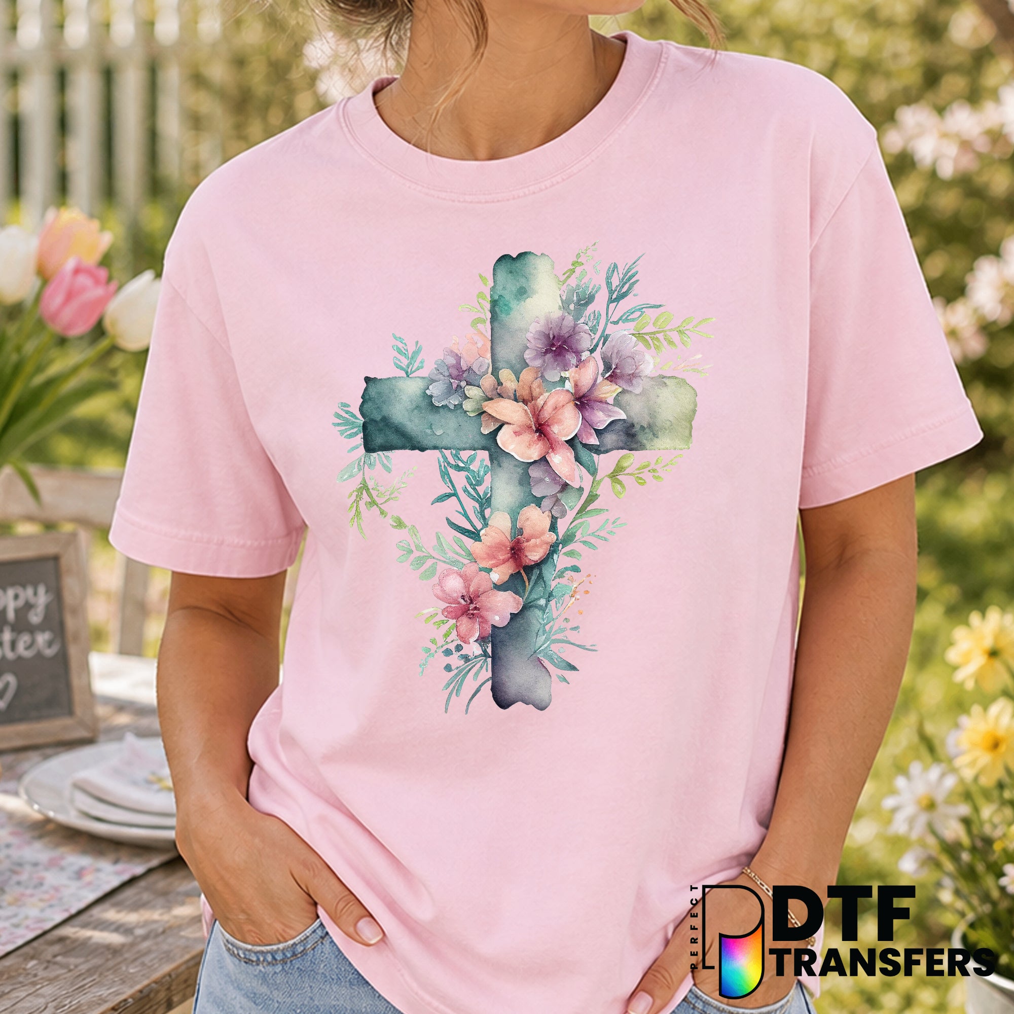 He Is Risen – Easter DTF Transfer