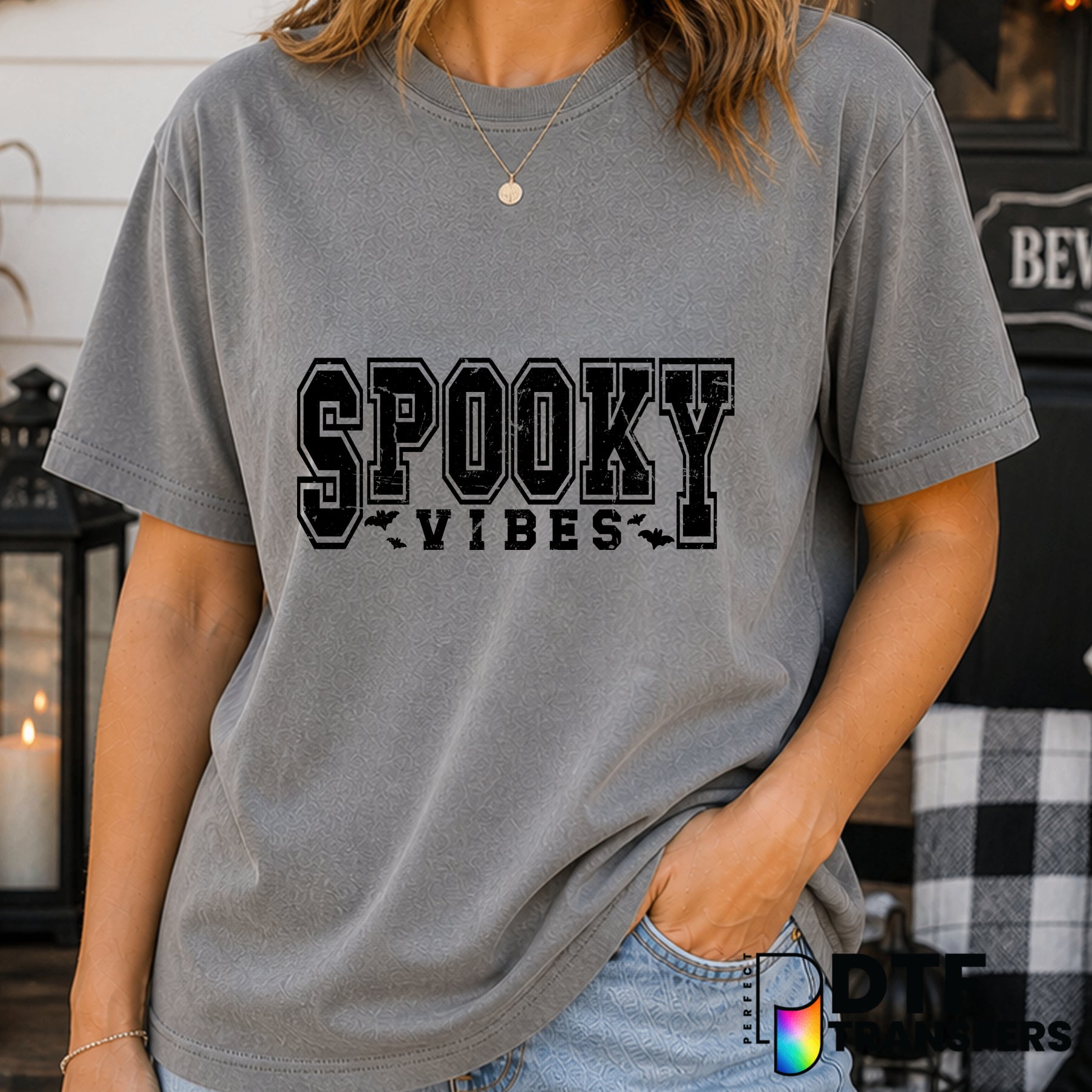Spooky Vibes – Halloween DTF Transfer
