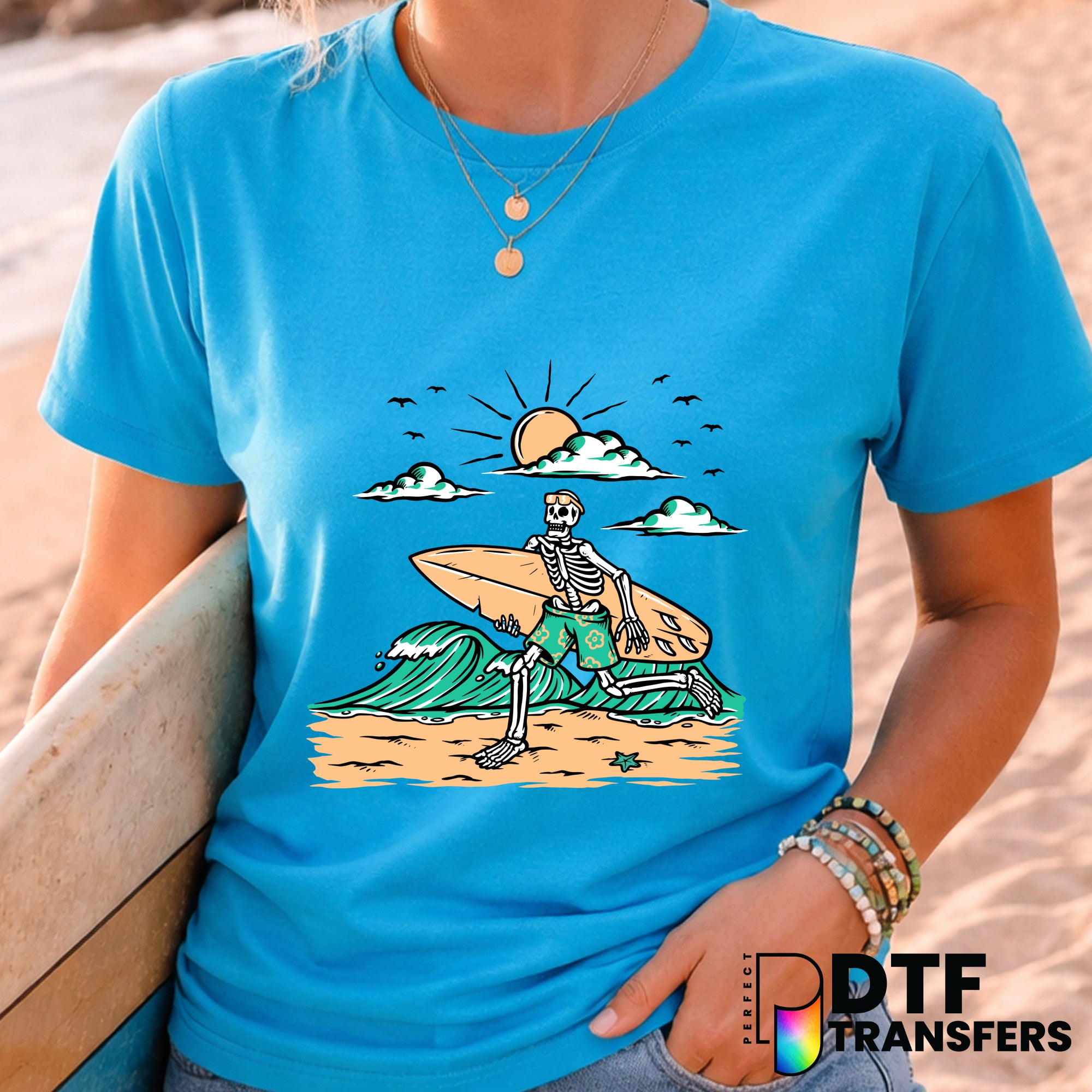 SURF IS LIFE – Surfing DTF Transfer