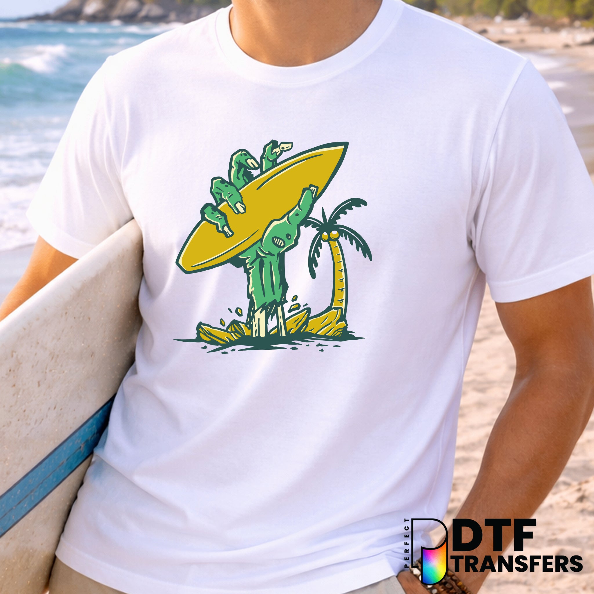 SUMMER ZOMBIE SURFER RETRO SURFING – Surfing DTF Transfer