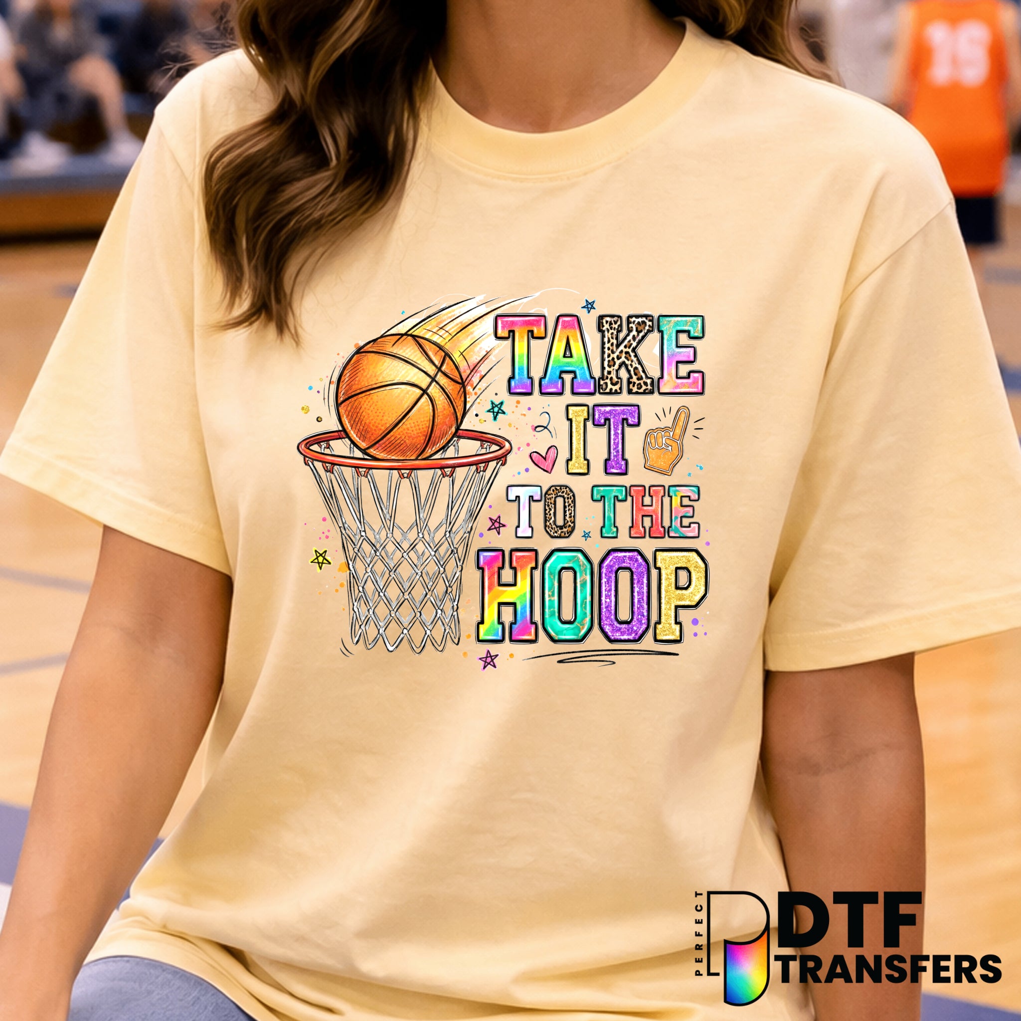 Take it to the Hoop – Basketball DTF Transfer