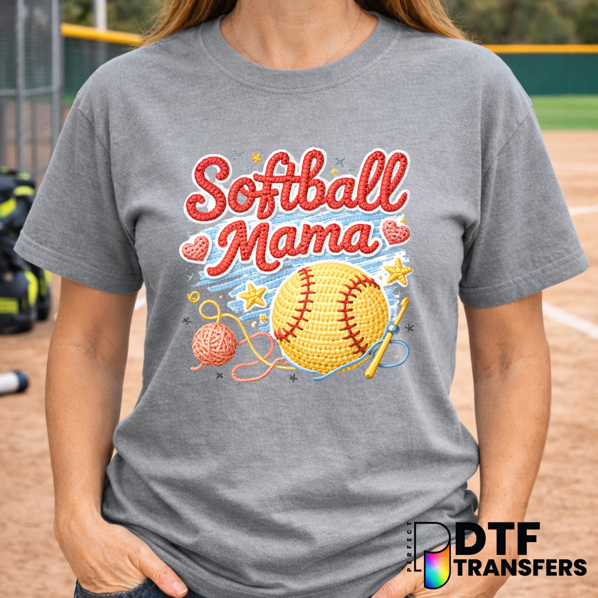 SOFTBALL MAMA – Softball DTF Transfer