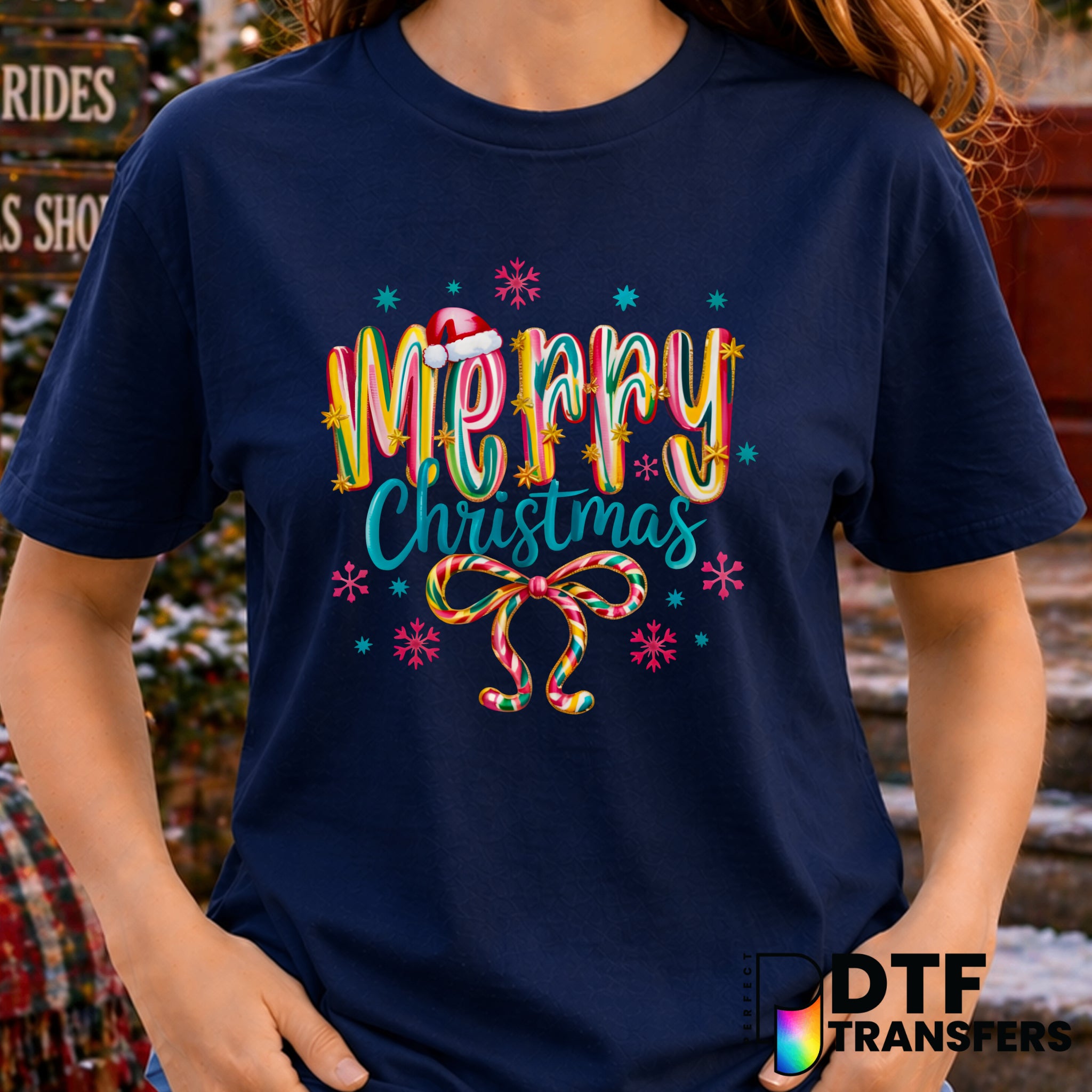 "Merry Christmas" – Christmas DTF Transfer
