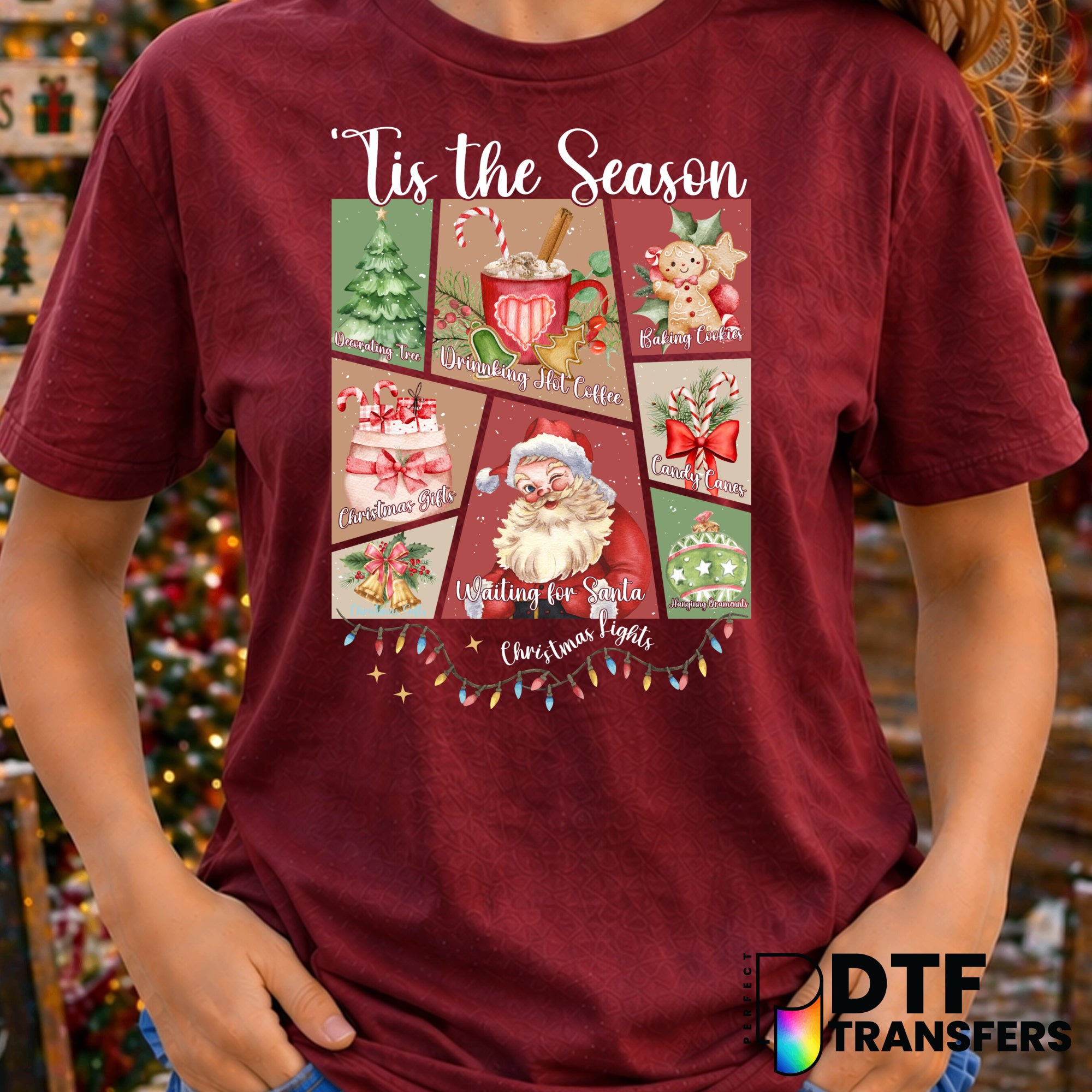 "Tis the Season" – Christmas DTF Transfer
