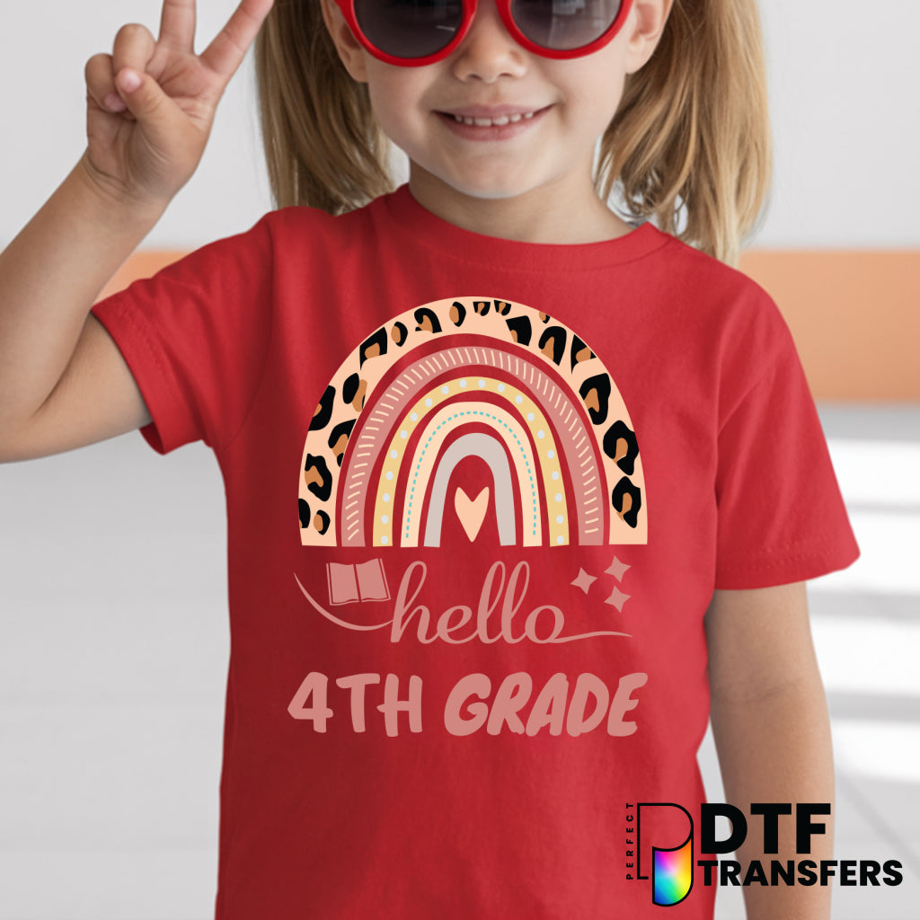 HELLO FOURTH GRADE – Teacher DTF Transfer