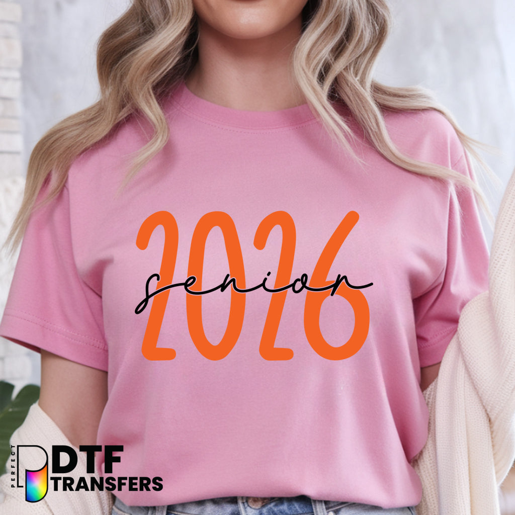 Senior 2026 Orange – Teacher DTF Transfer