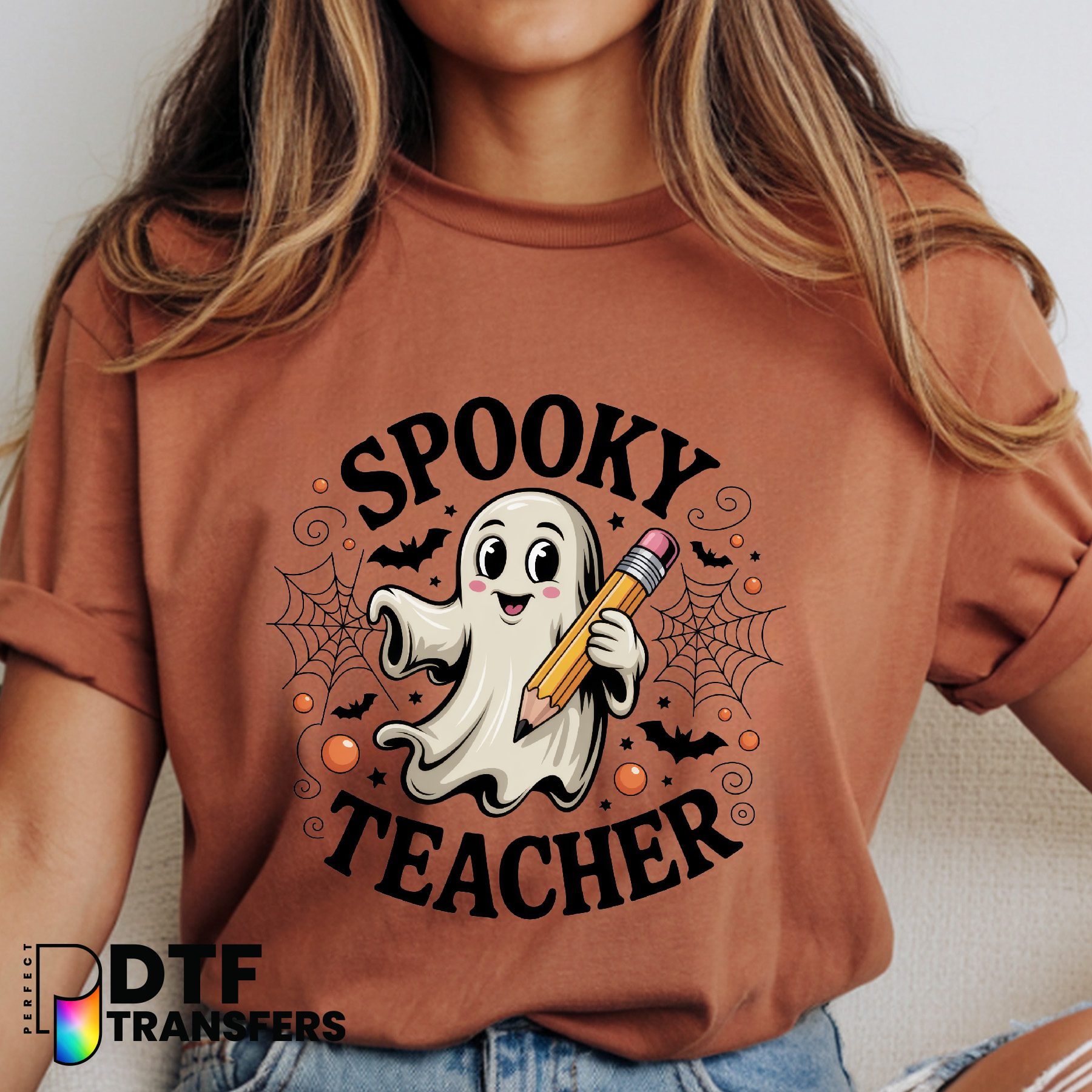 Halloween Spooky Teacher – Teacher DTF Transfer