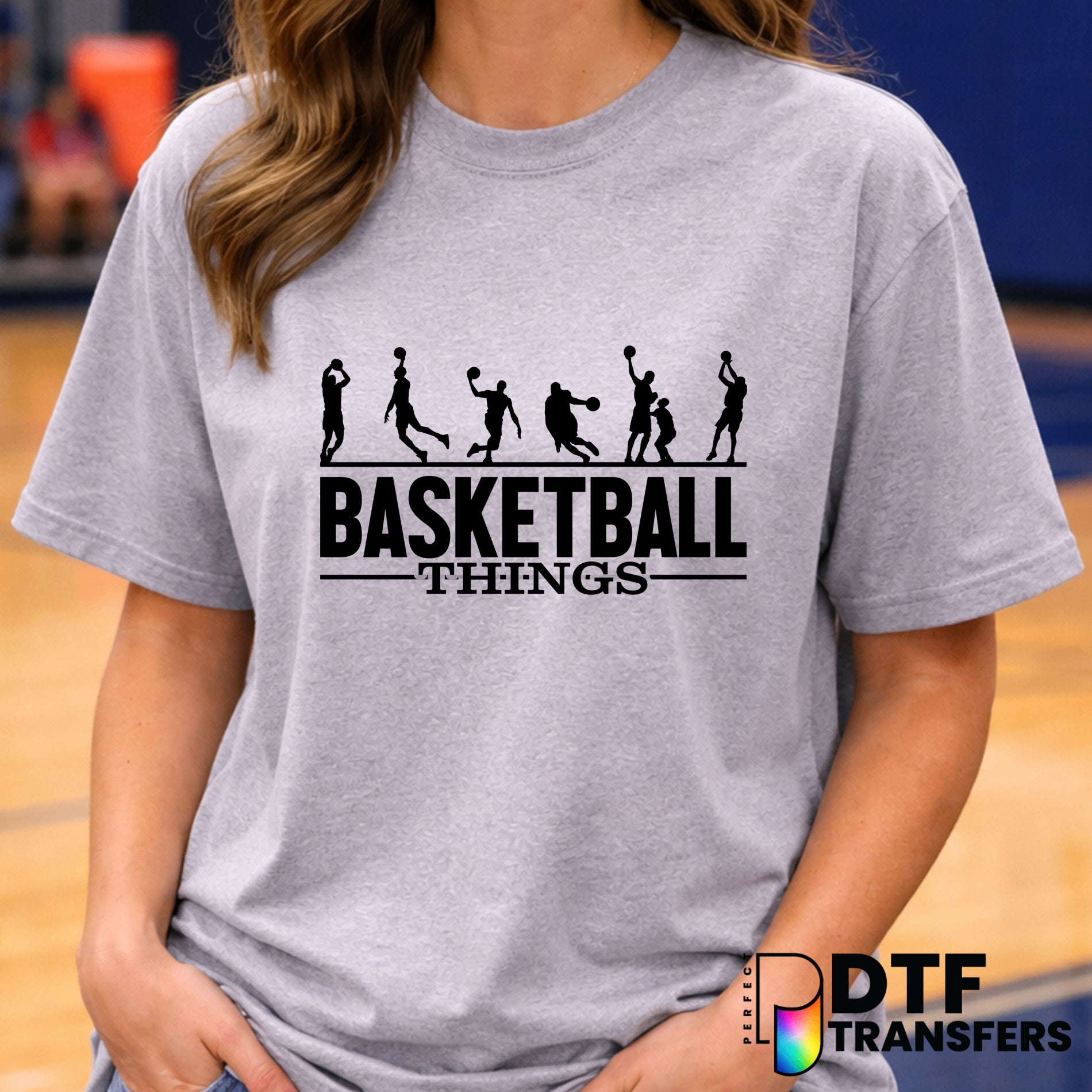 Classic Basketball Motif – DTF Transfer