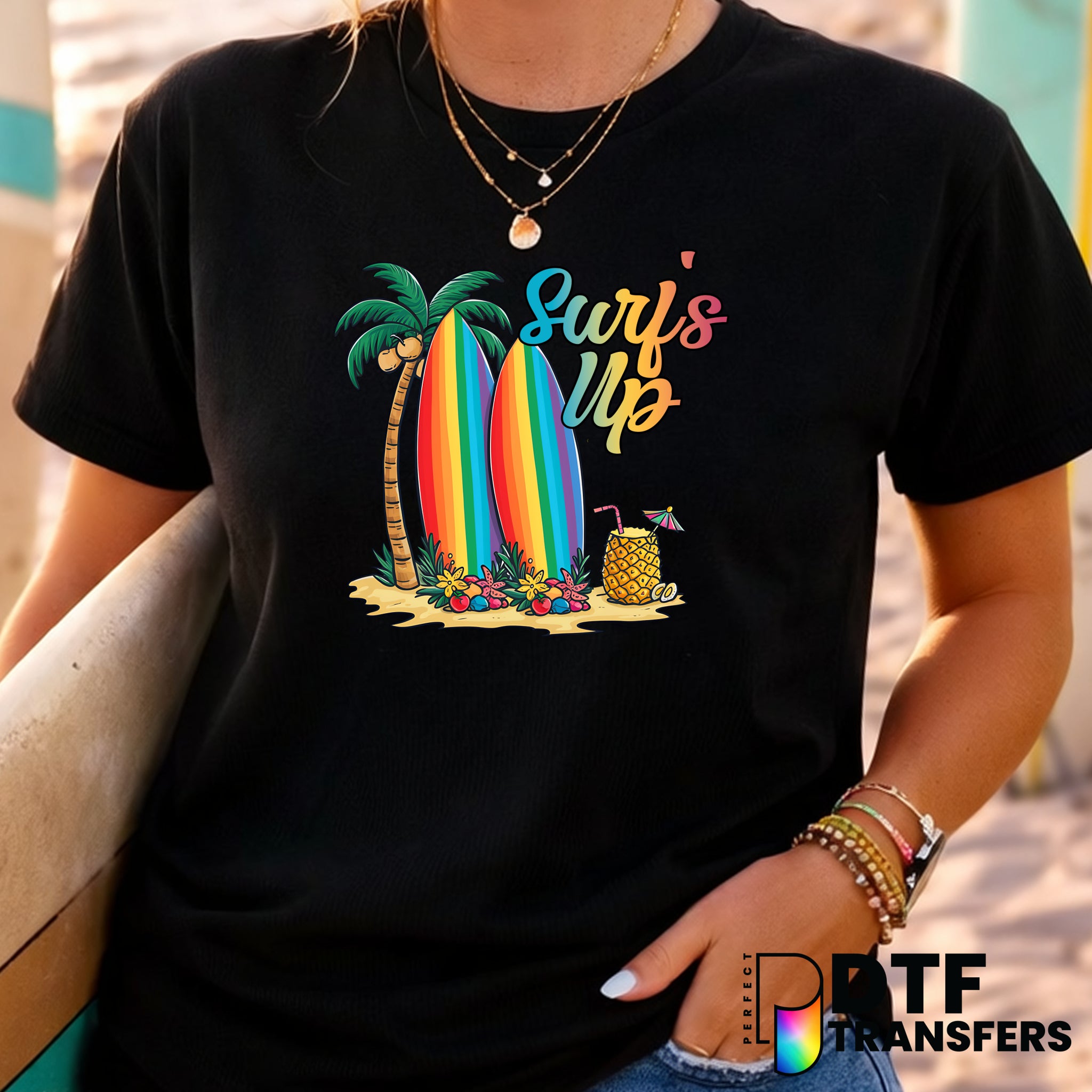 SURF'S UP – Surfing DTF Transfer