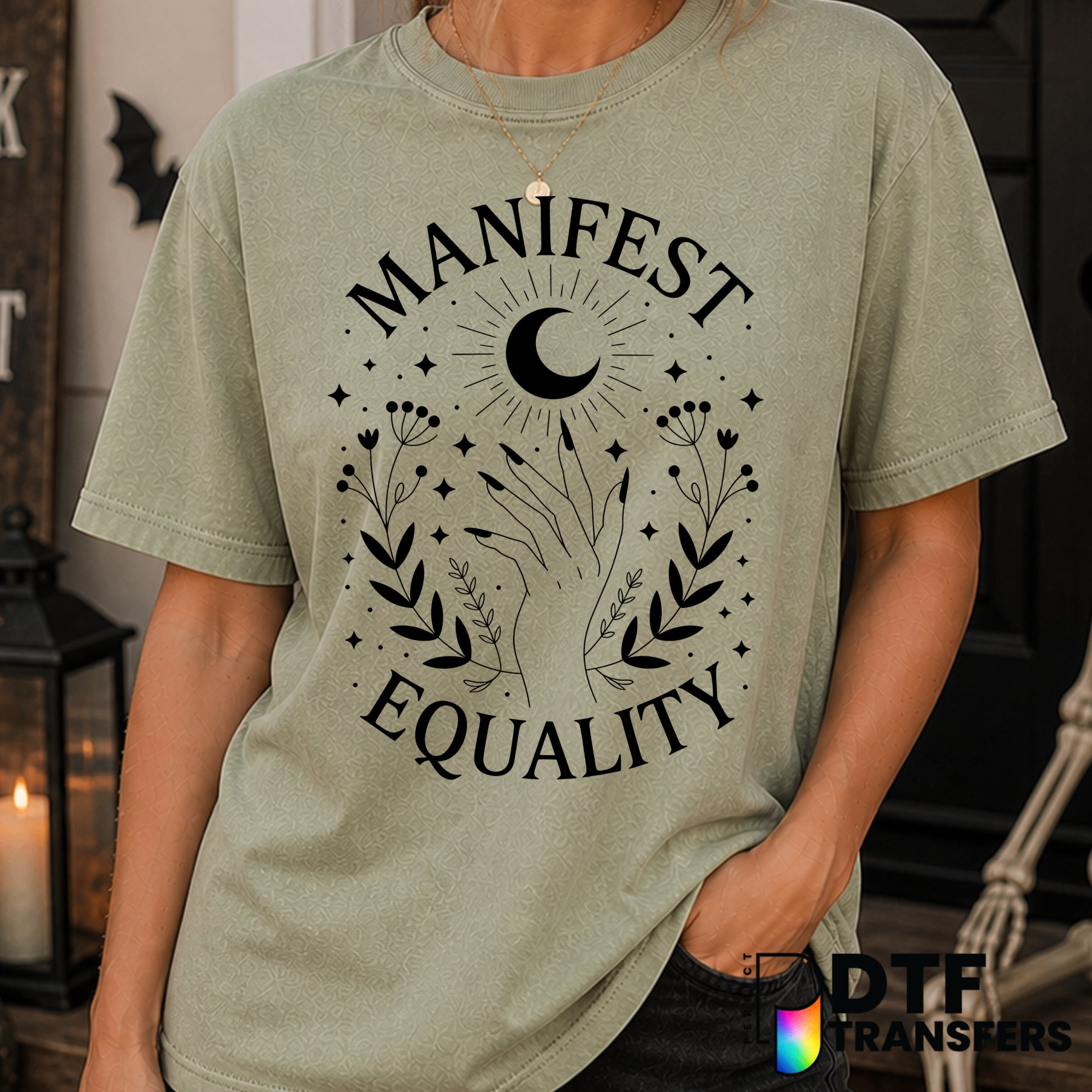 MANIFEST EQUALITY – Halloween DTF Transfer