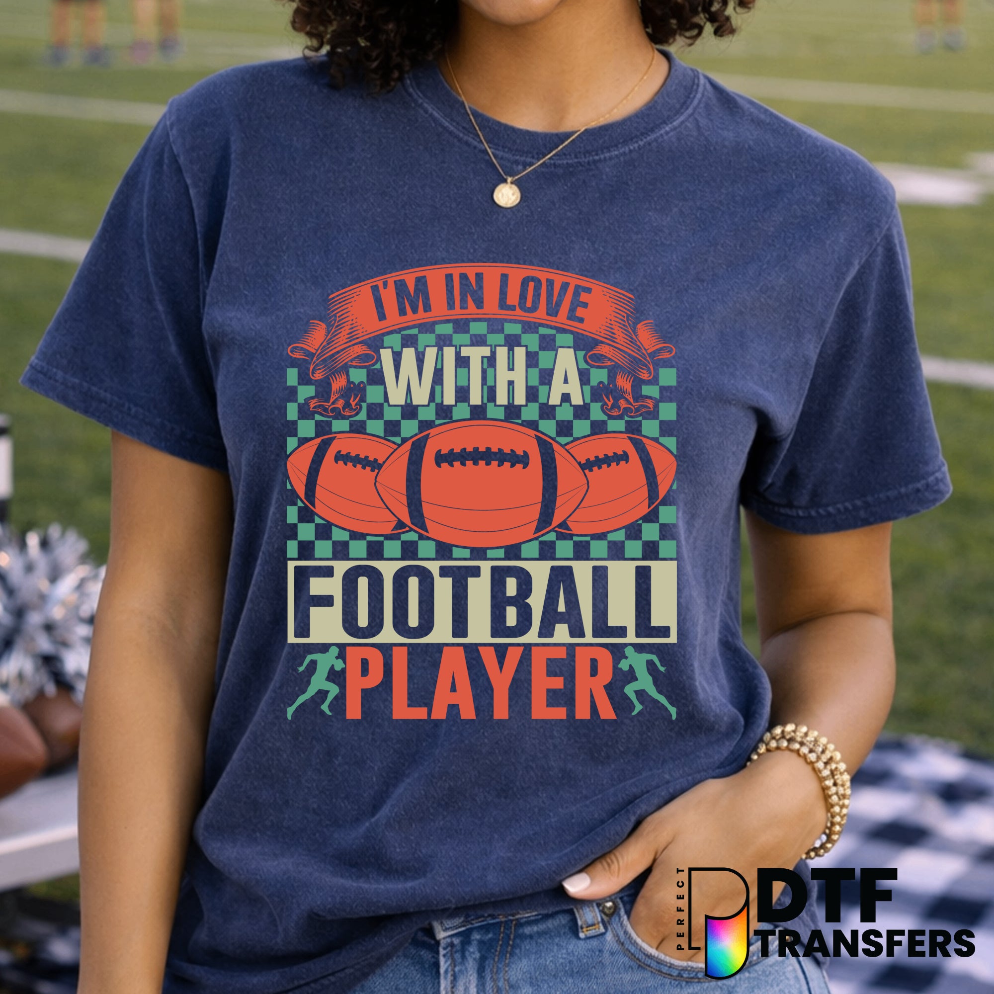 I'm In Love With A Football Player – Football DTF Transfer