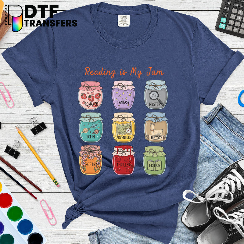 Reading Is My Jam – Teacher DTF Transfer