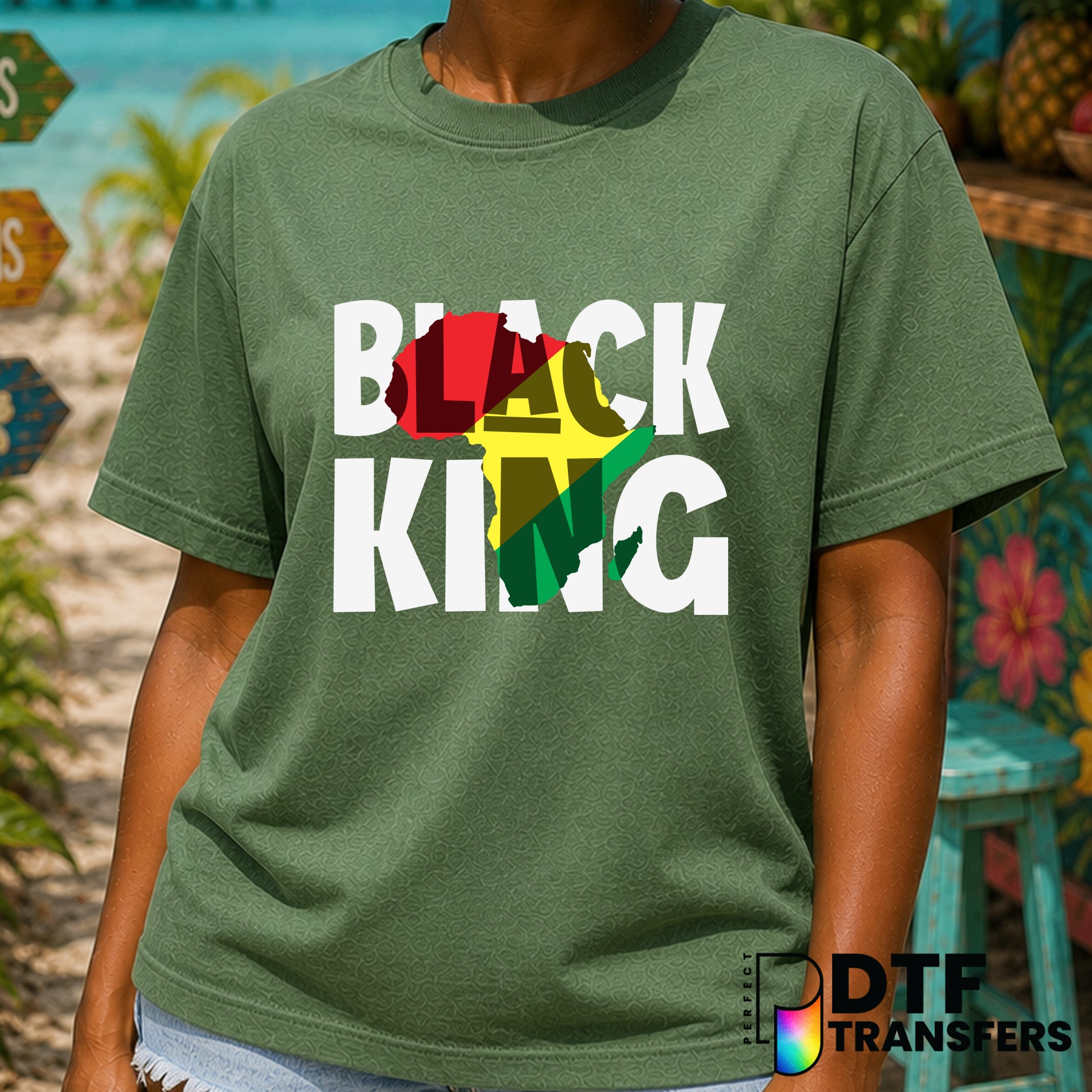 Black King Africa – Black History Month DTF Transfer