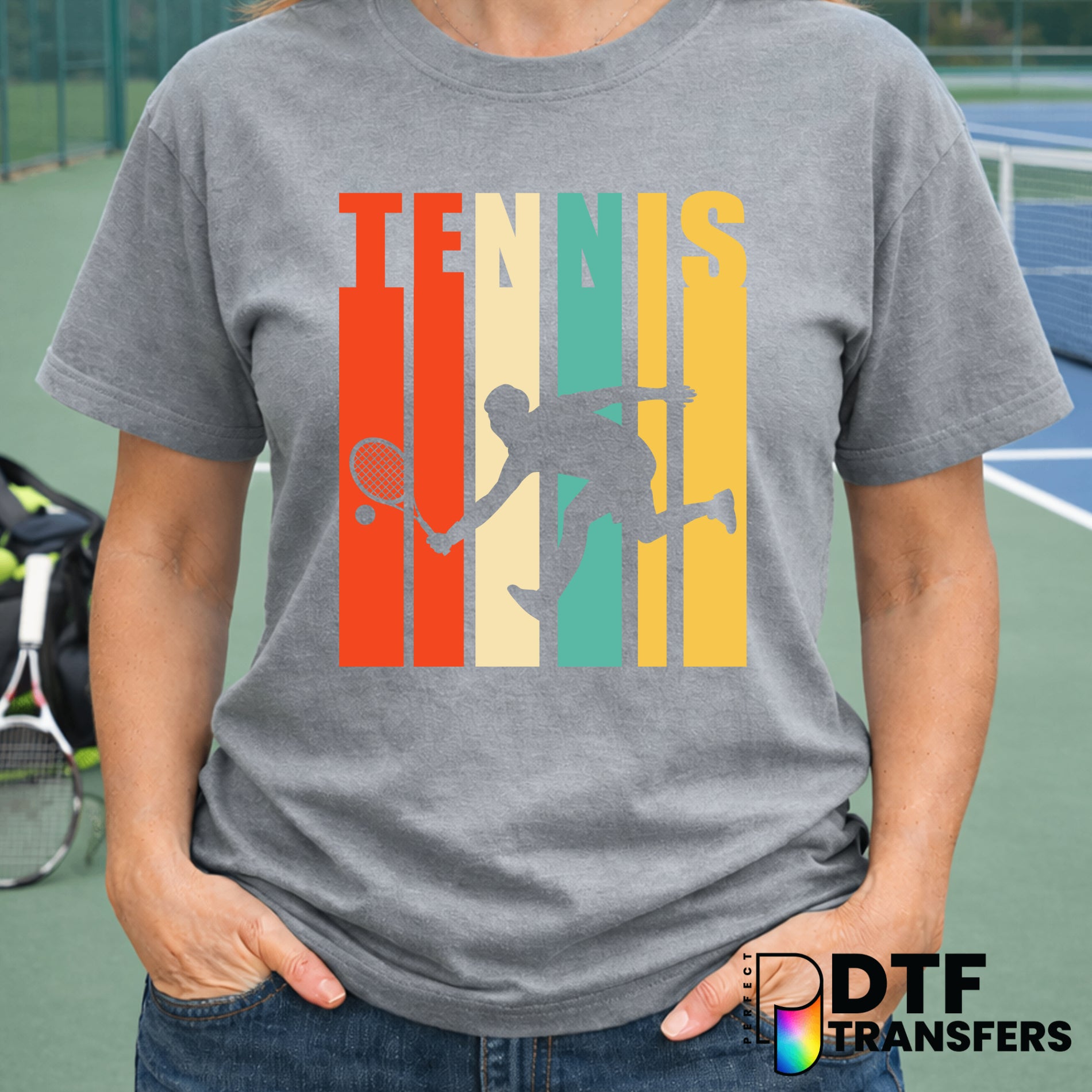 Tennis Retro – Tennis DTF Transfer
