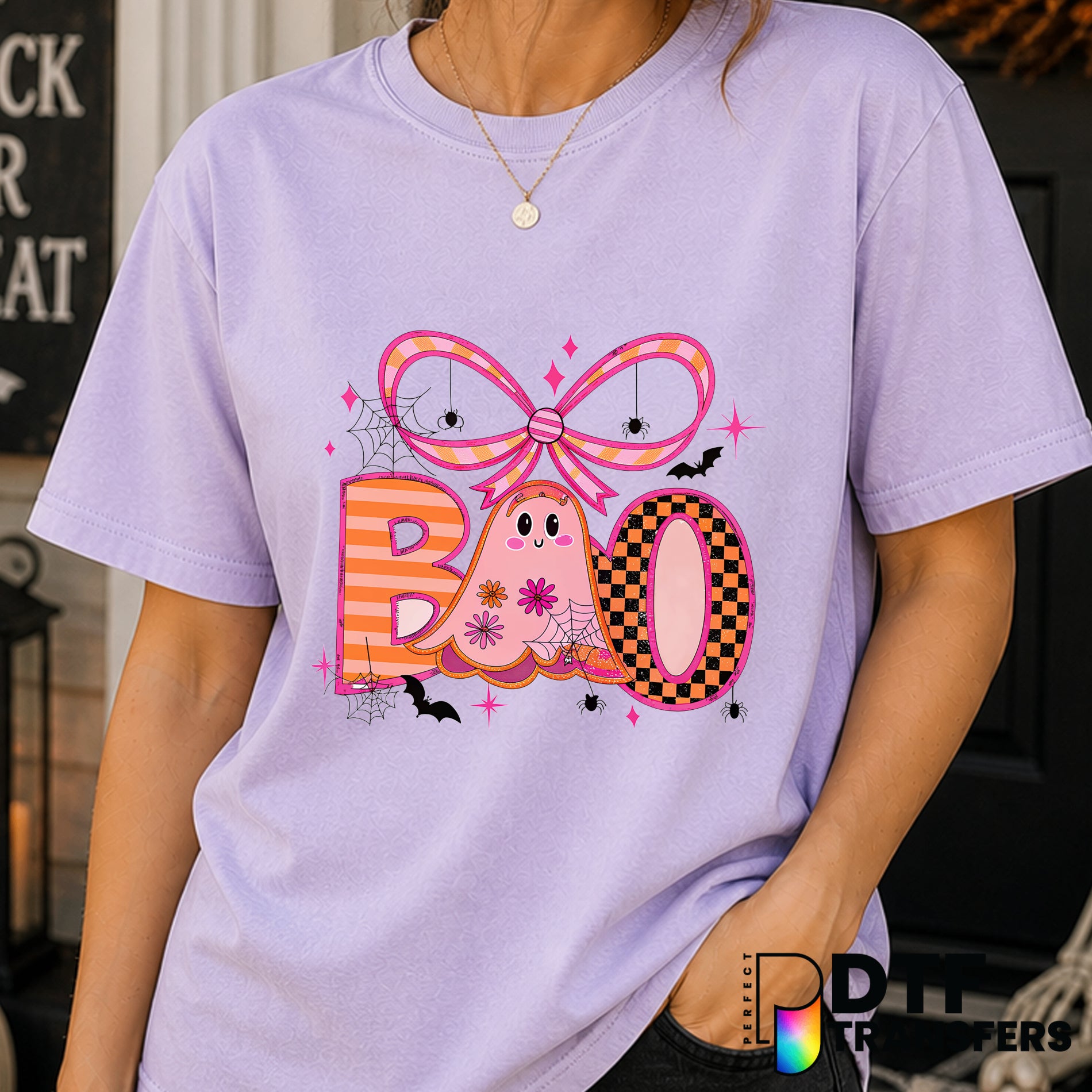 Coquette Boo – Halloween DTF Transfer