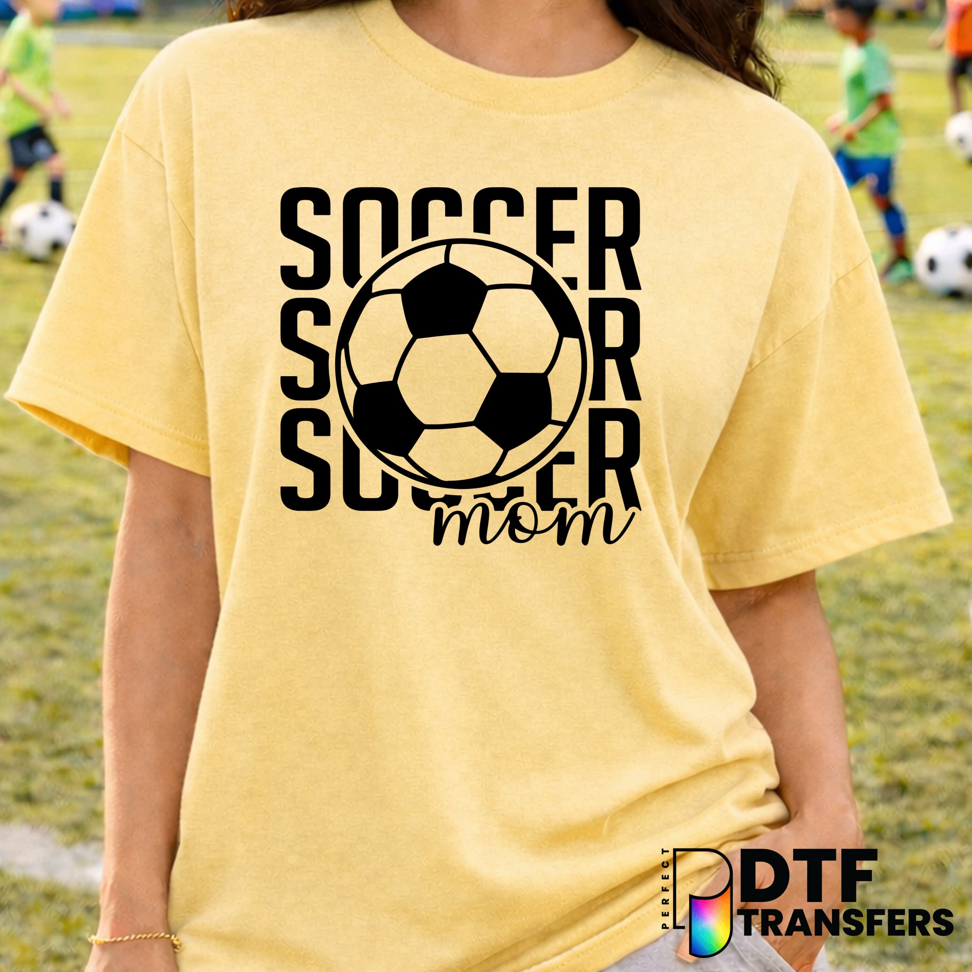 Soccer Mom – Soccer DTF Transfer