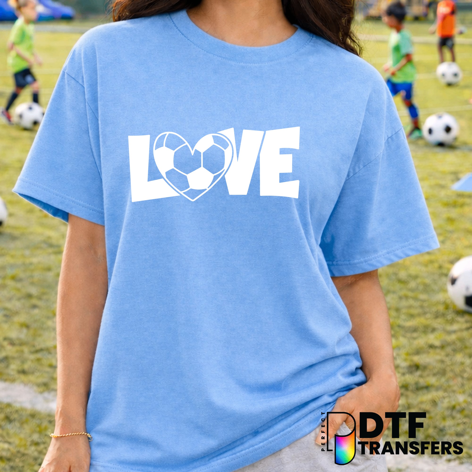Love Soccer Heart – Soccer DTF Transfer