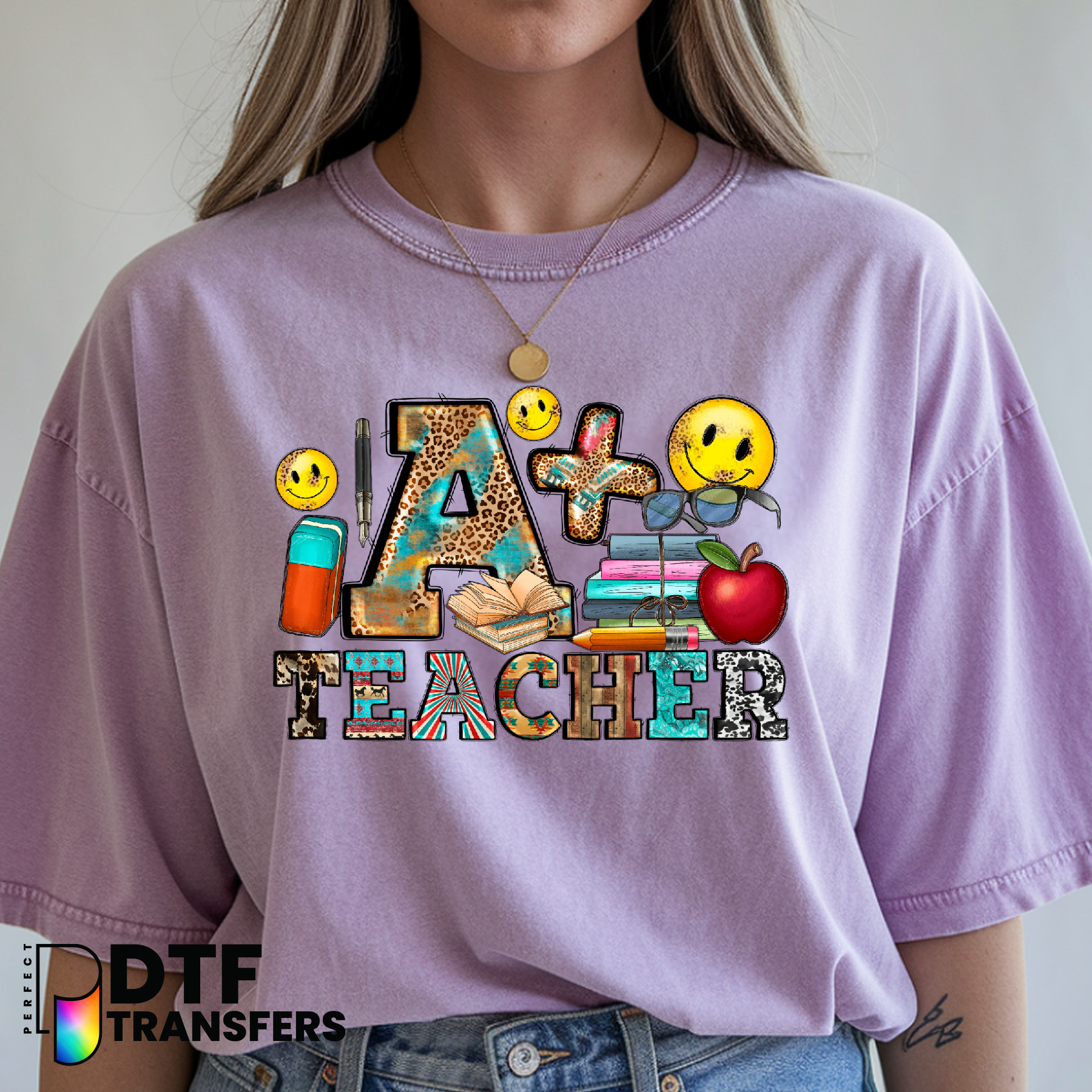 A Plus Teacher – School Educator DTF Transfer
