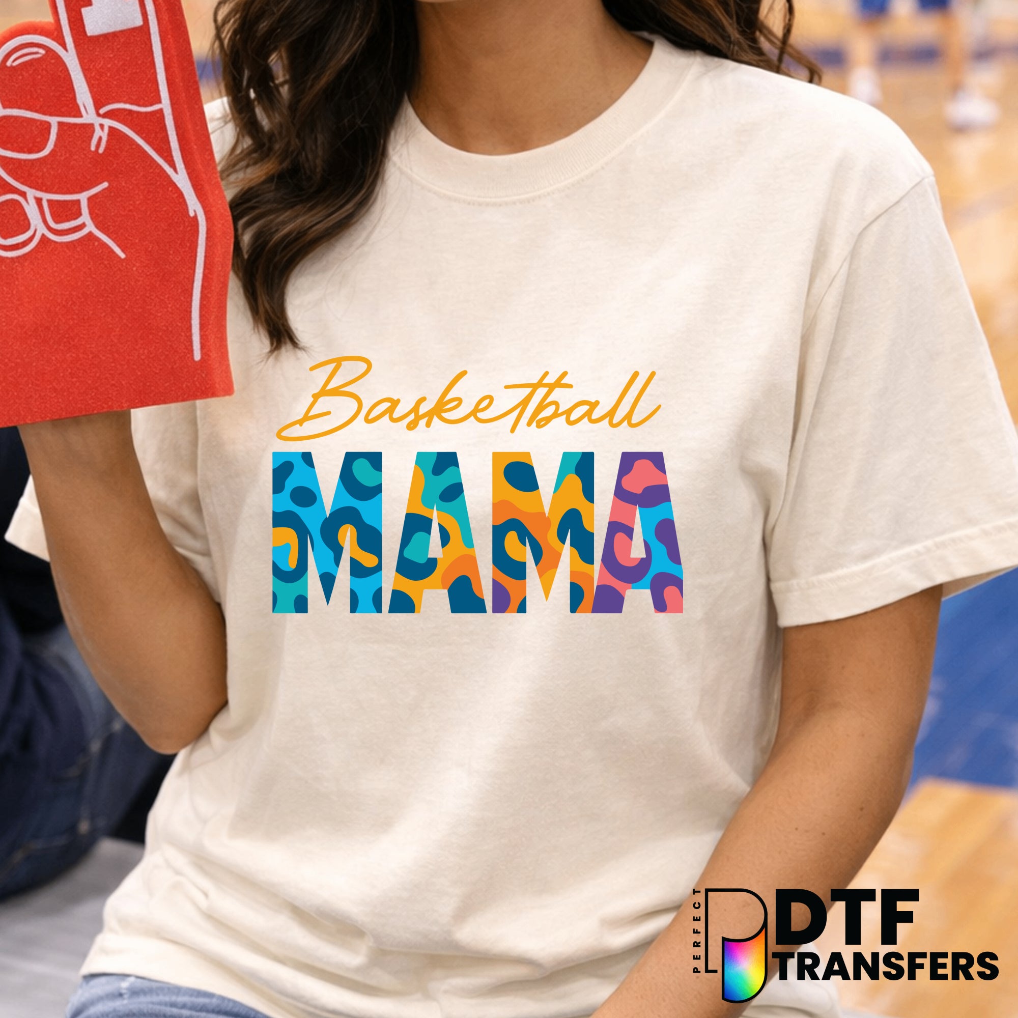 Basketball Mama Leopard Print – Basketball DTF Transfer