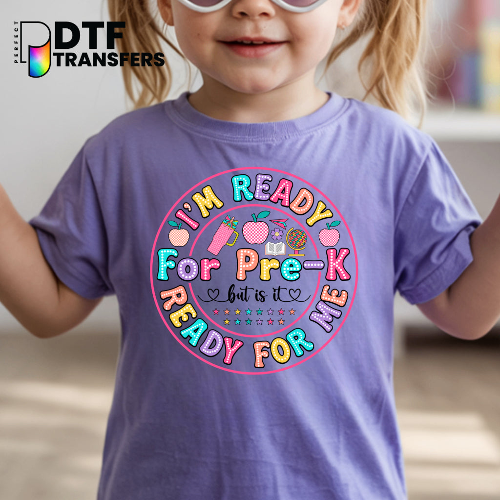 Pre-K Colorful Retro Educator – Teacher DTF Transfer