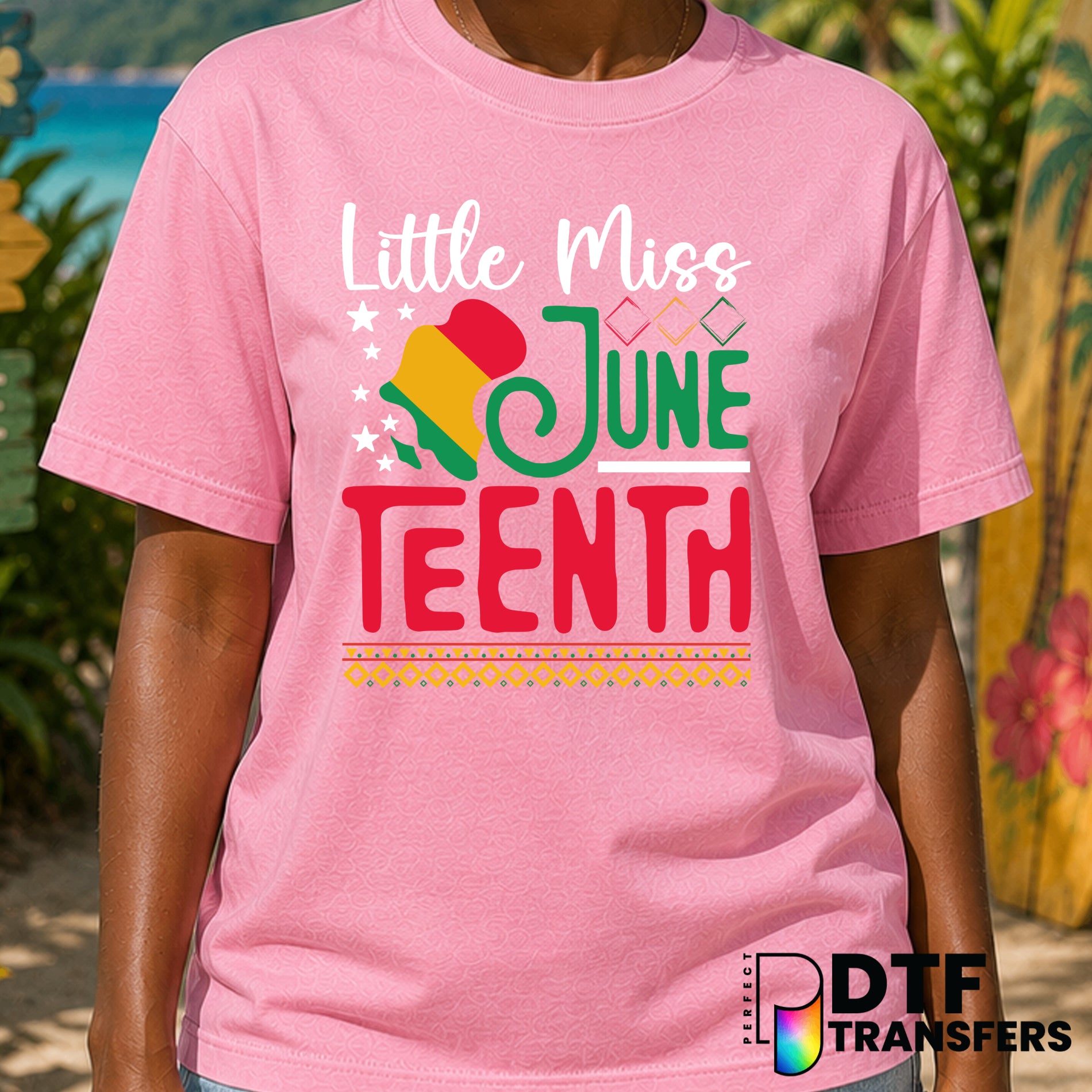 Little Miss June Teenth – Black History Month DTF Transfer