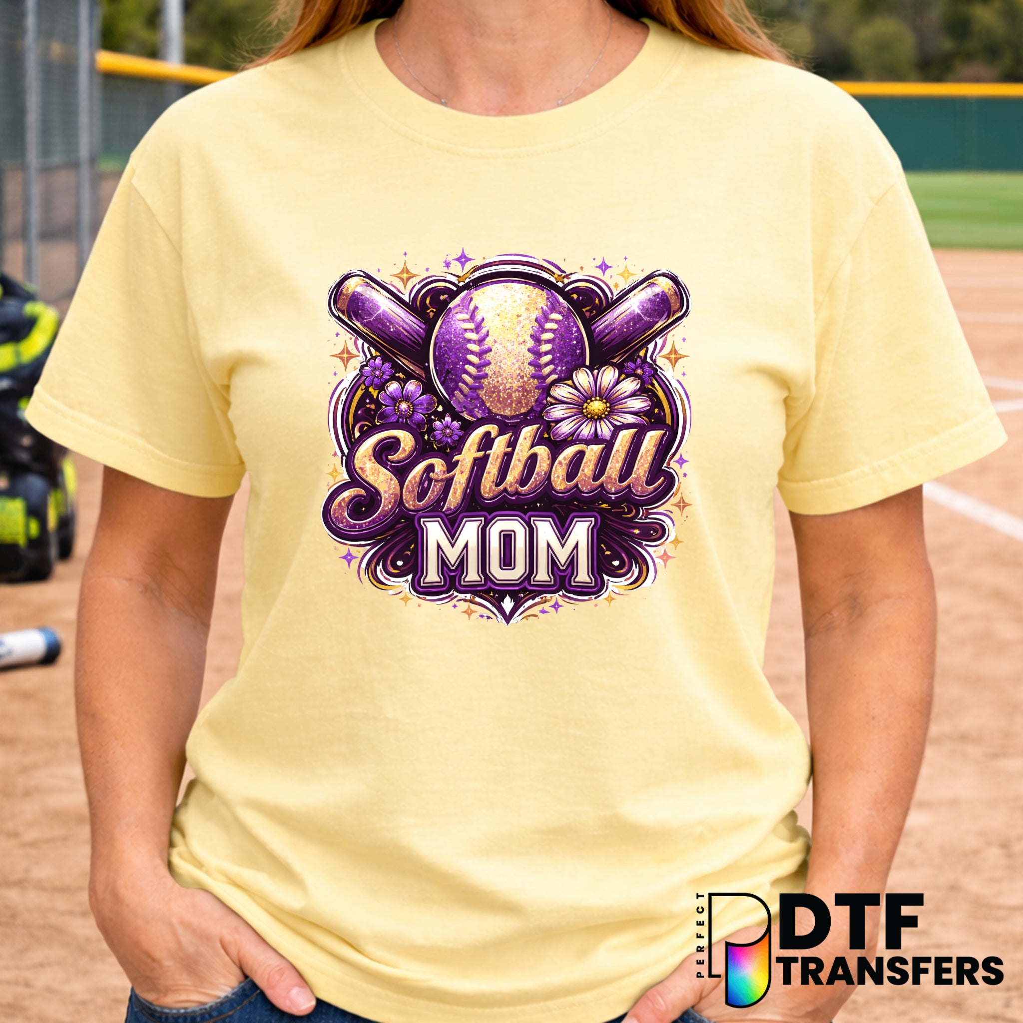 Softball Mom – Softball DTF Transfer