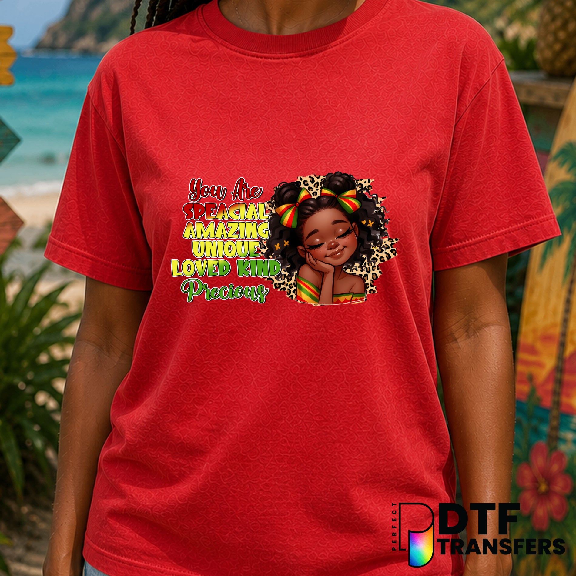 You Are Special Amazing Unique Loved Kind Precious Kids Black History – Black History Month DTF Transfer