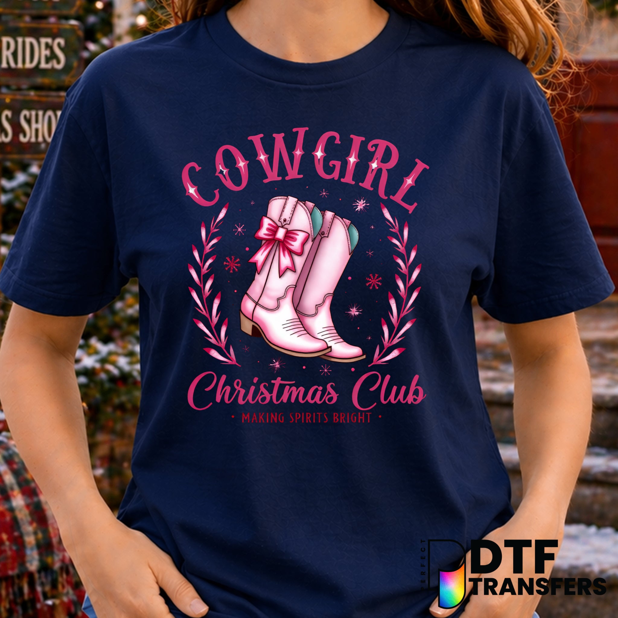 COWGIRL CHRISTMAS CLUB – Christmas DTF Transfer