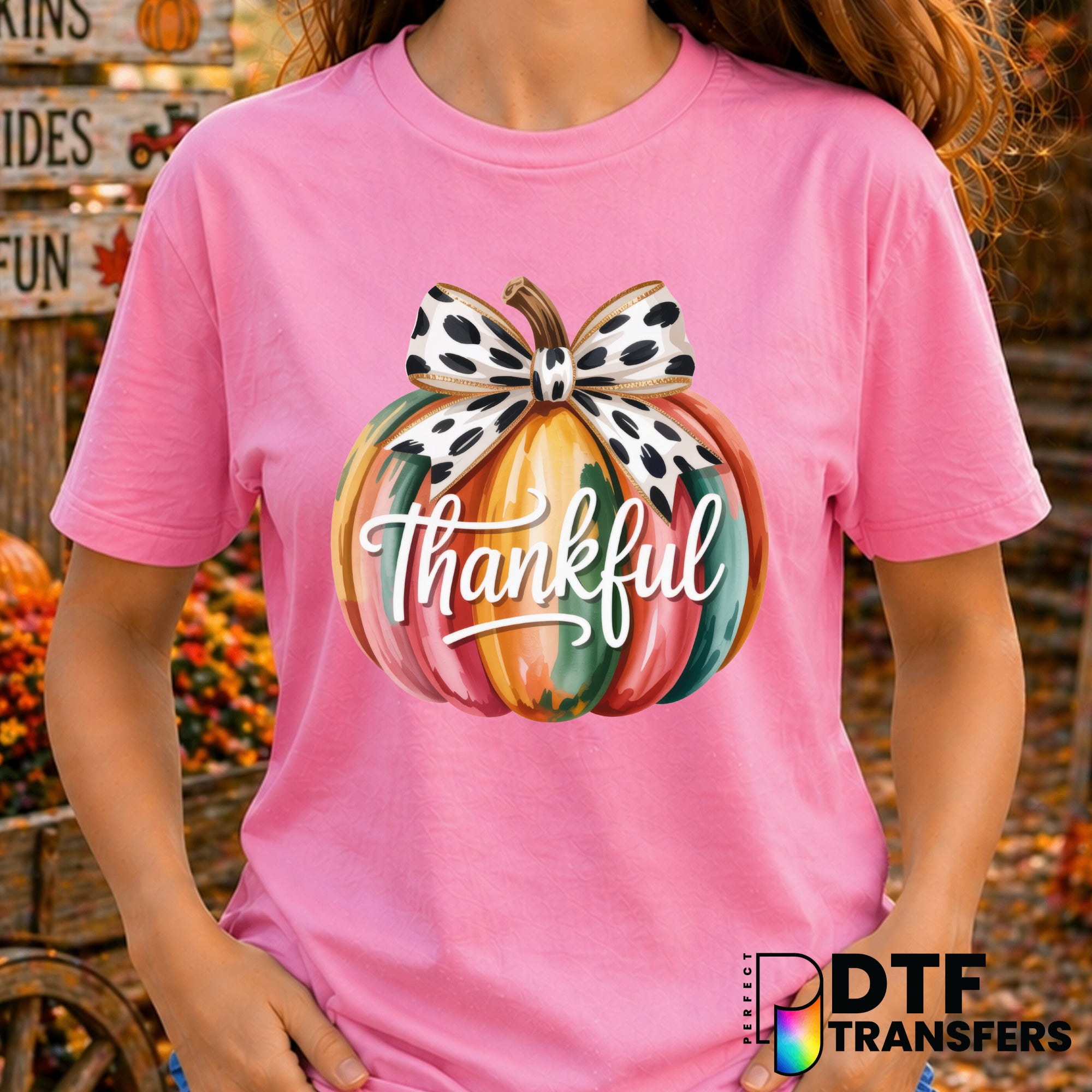 Thankful – Thanksgiving DTF Transfer