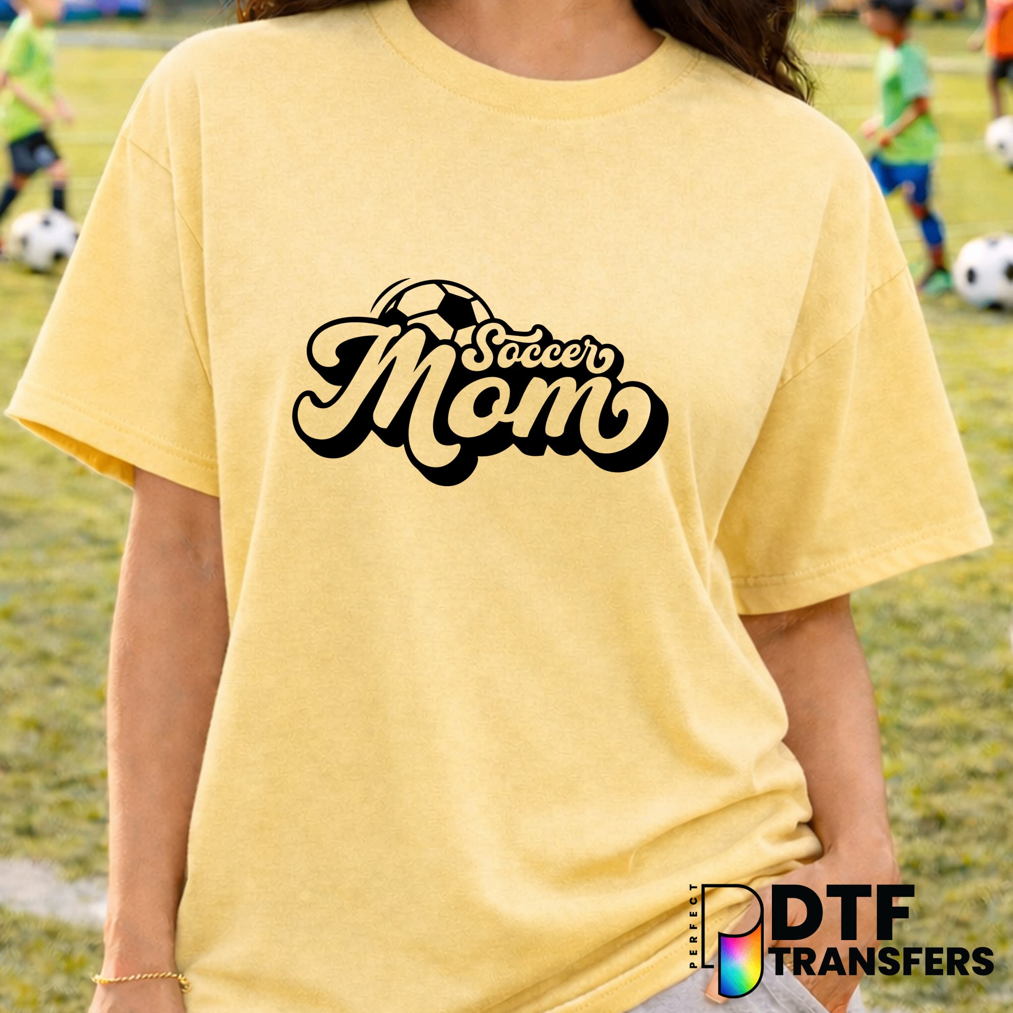 Soccer Mom – Soccer DTF Transfer