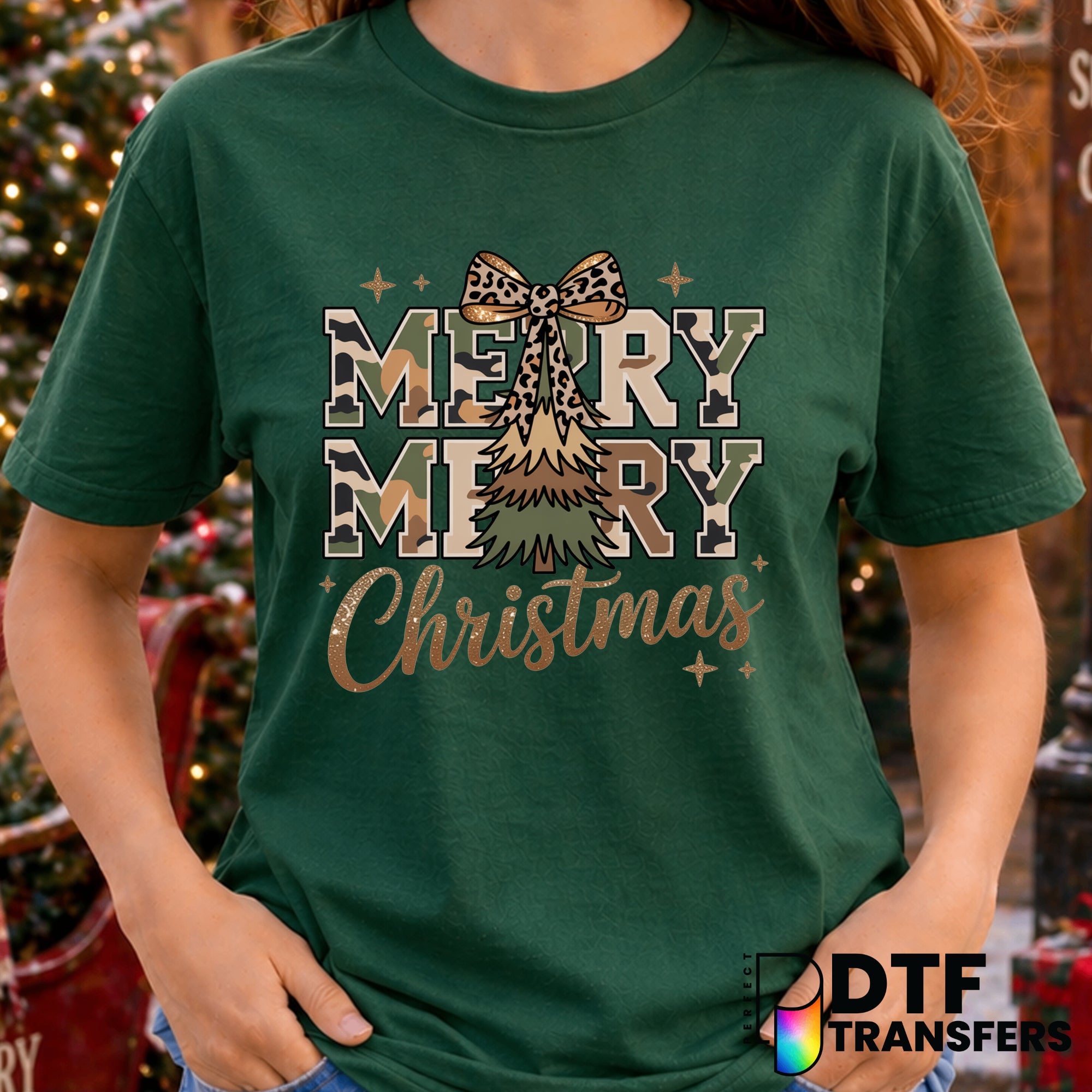 Merry Christmas – Christmas DTF Transfer