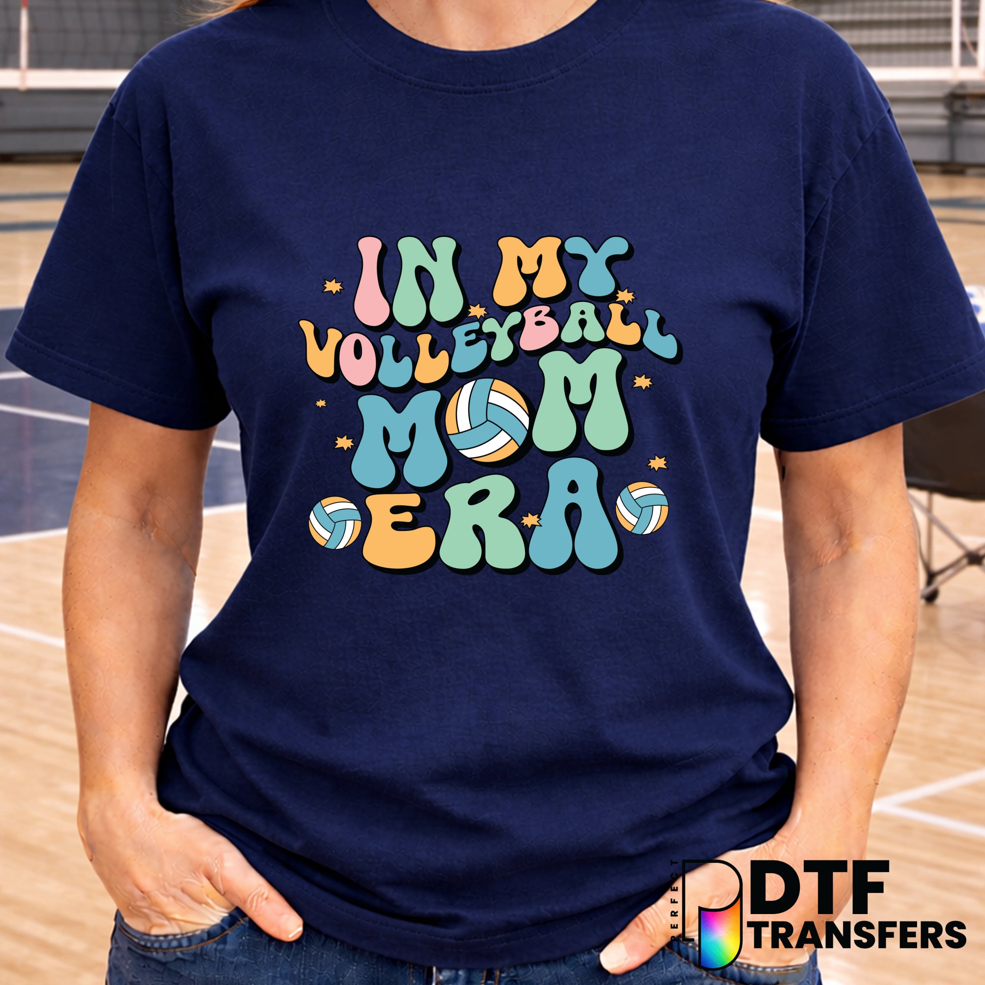 In My Volleyball Mom Era – Volleyball DTF Transfer