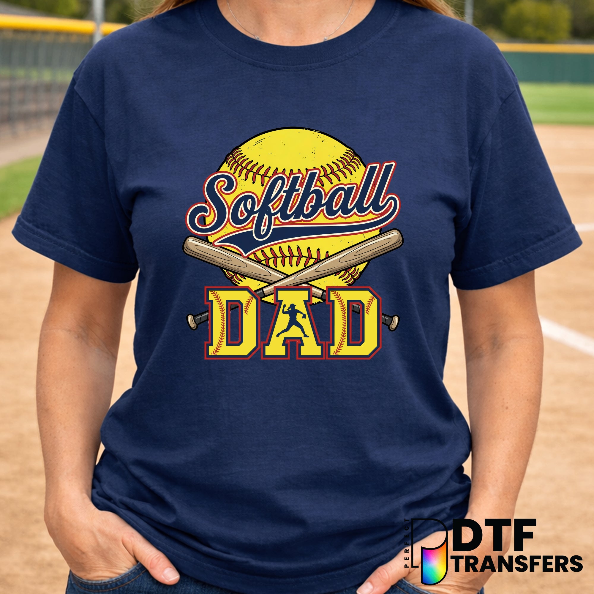 SOFTBALL DAD – Softball DTF Transfer