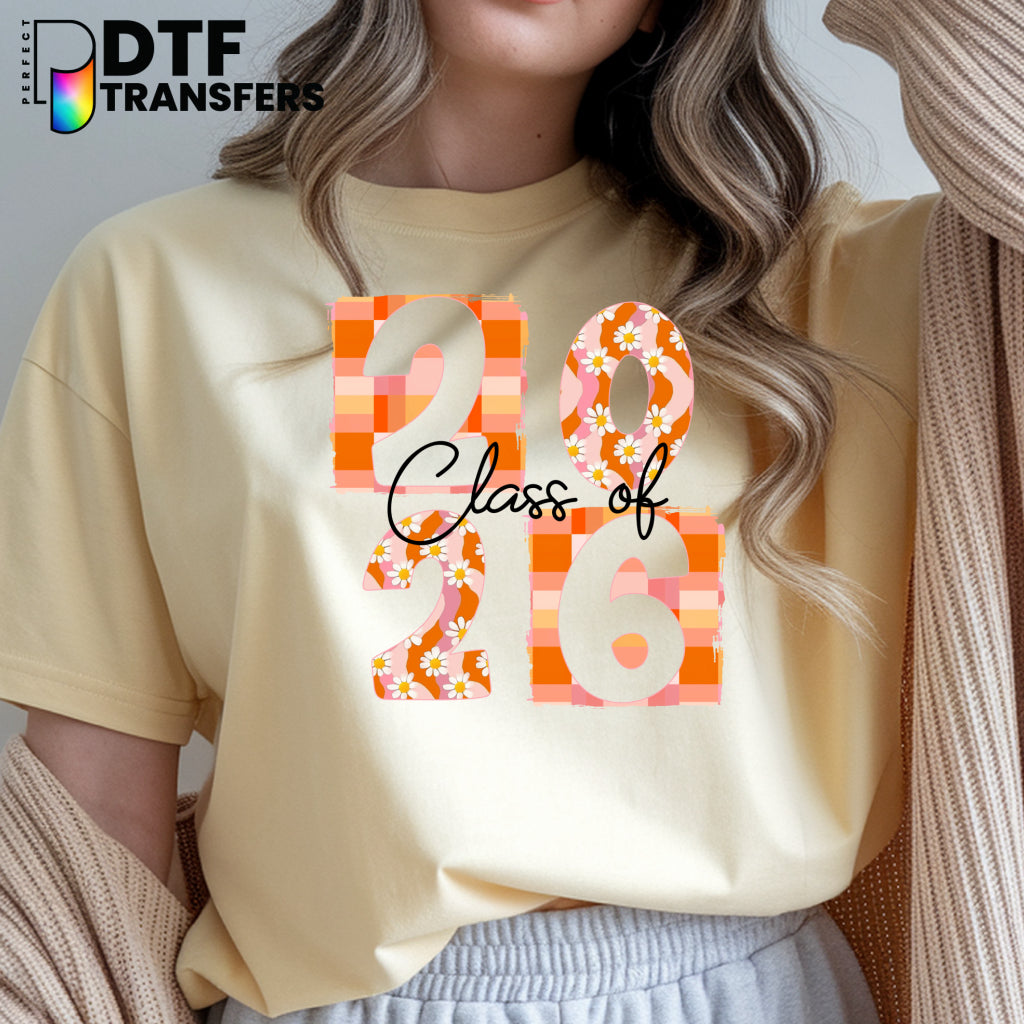 Groovy Class of 2026 – Teacher DTF Transfer