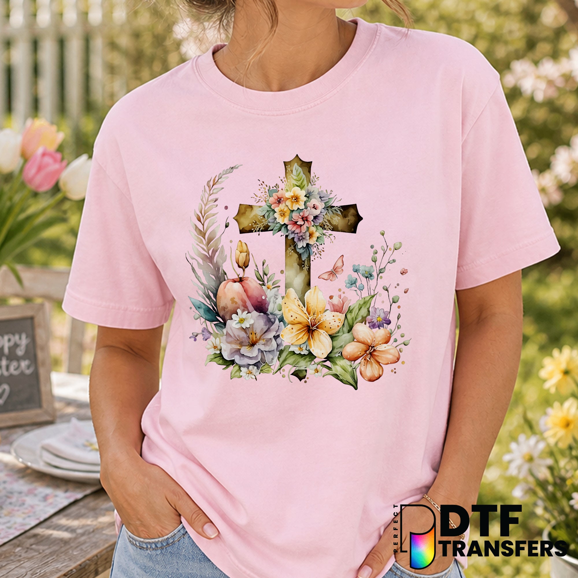 He Is Risen – Easter DTF Transfer
