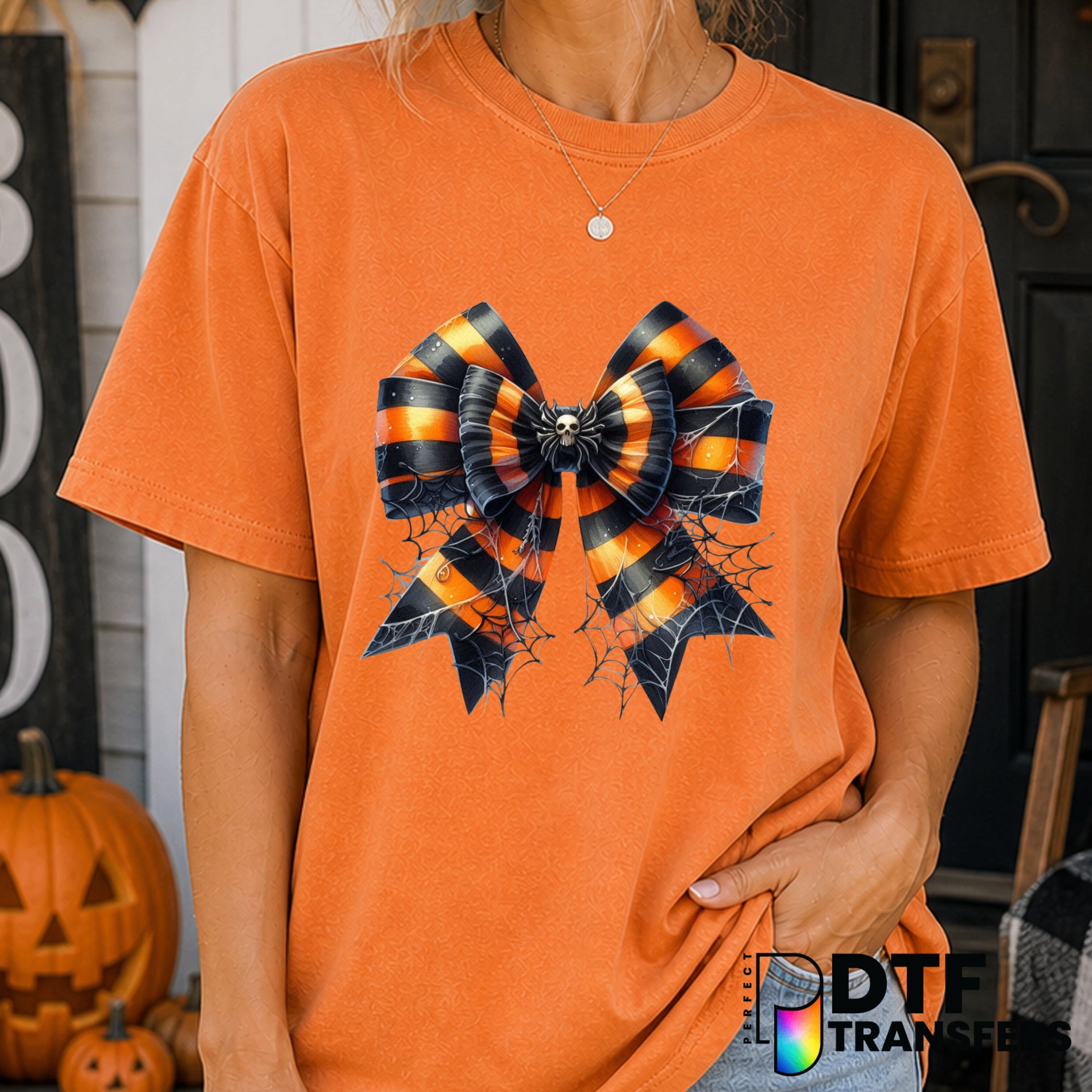 GHOSTLY Greetings – Halloween DTF Transfer