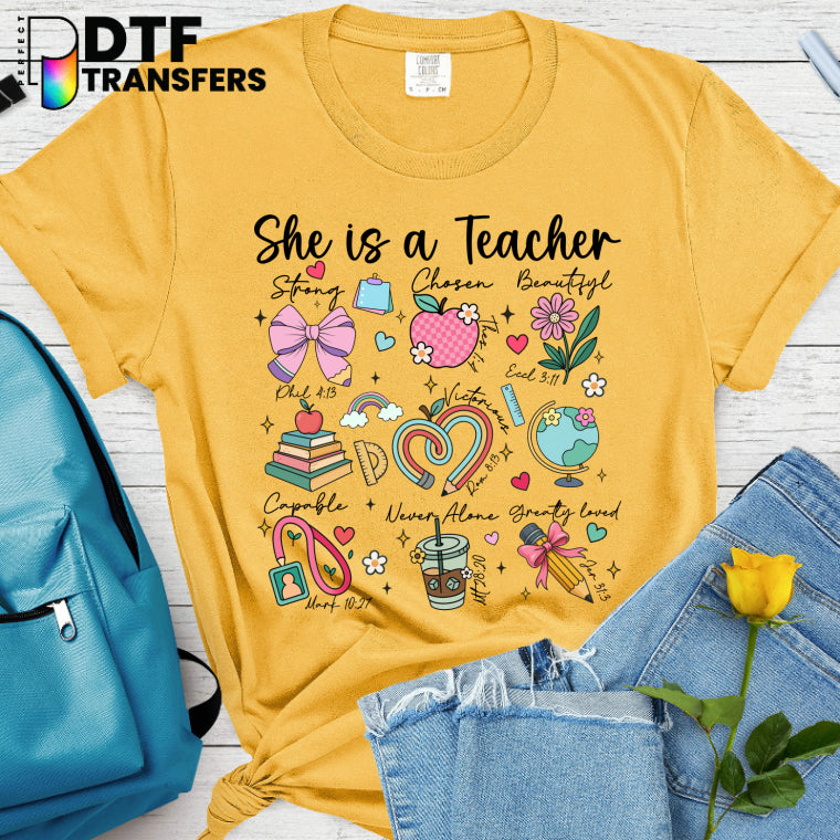 She is a Teacher of God's Word – Religious Teacher DTF Transfer