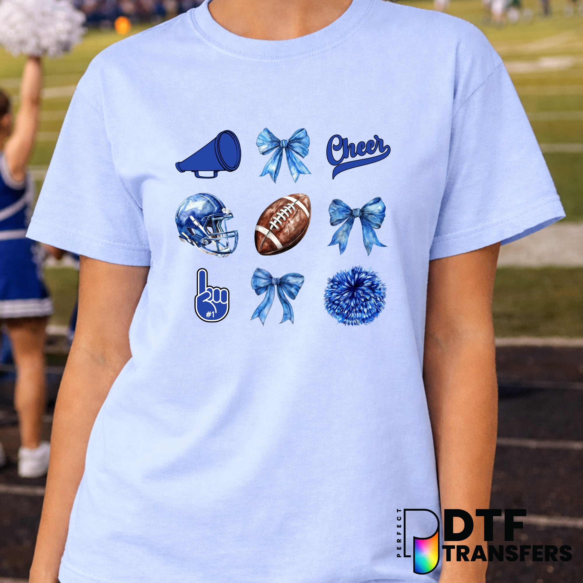 My Cheerleader has my Heart – Cheerleading DTF Transfer