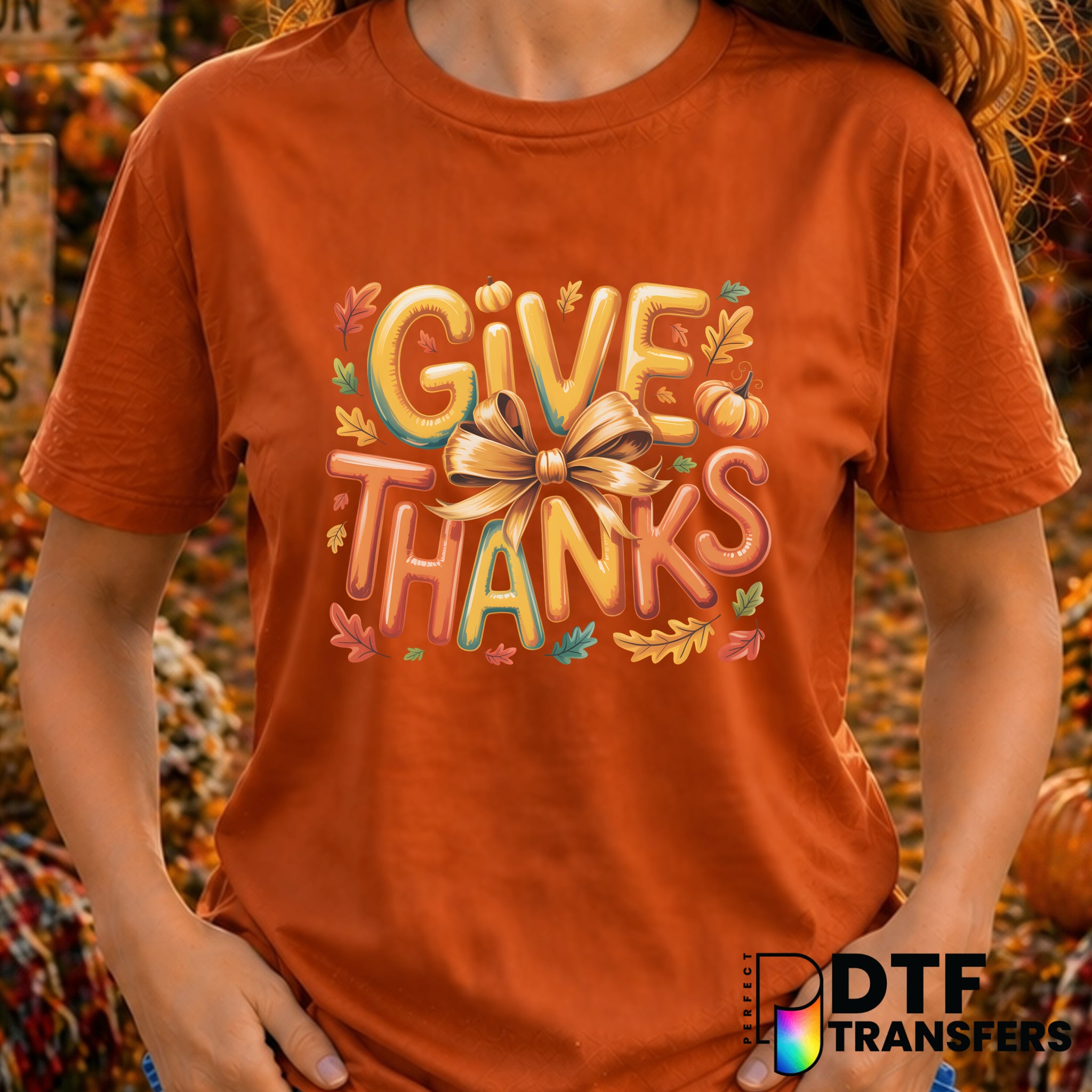 Give Thanks – Thanksgiving DTF Transfer