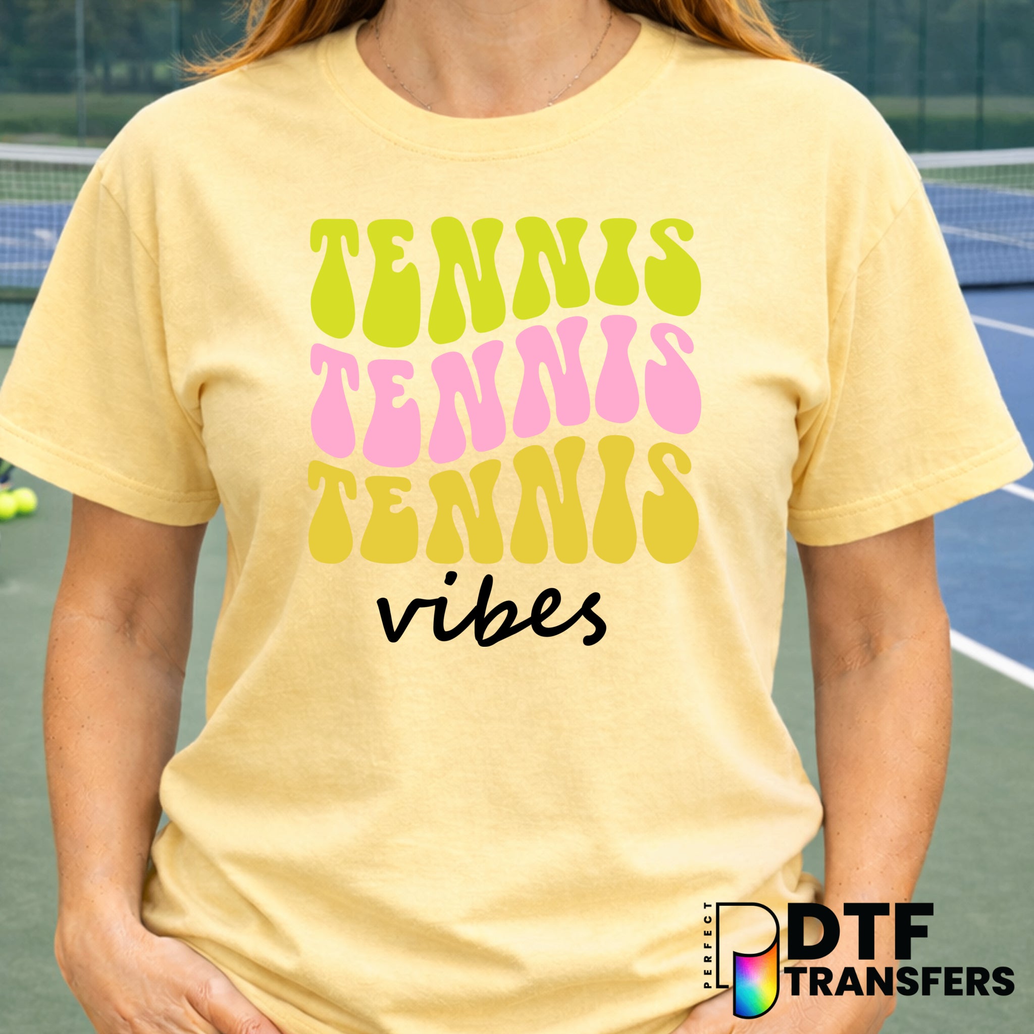 TENNIS VIBES – Tennis DTF Transfer