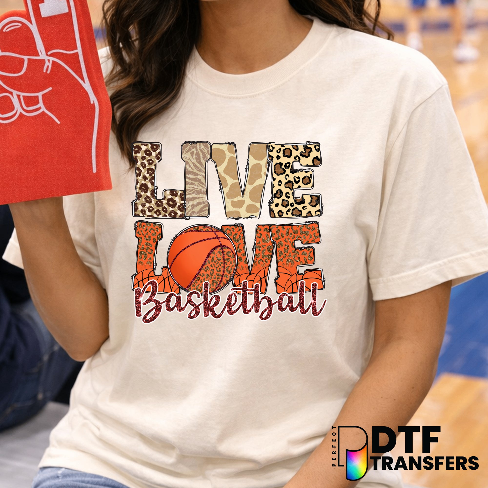 LIVE LOVE BASKETBALL – Basketball DTF Transfer