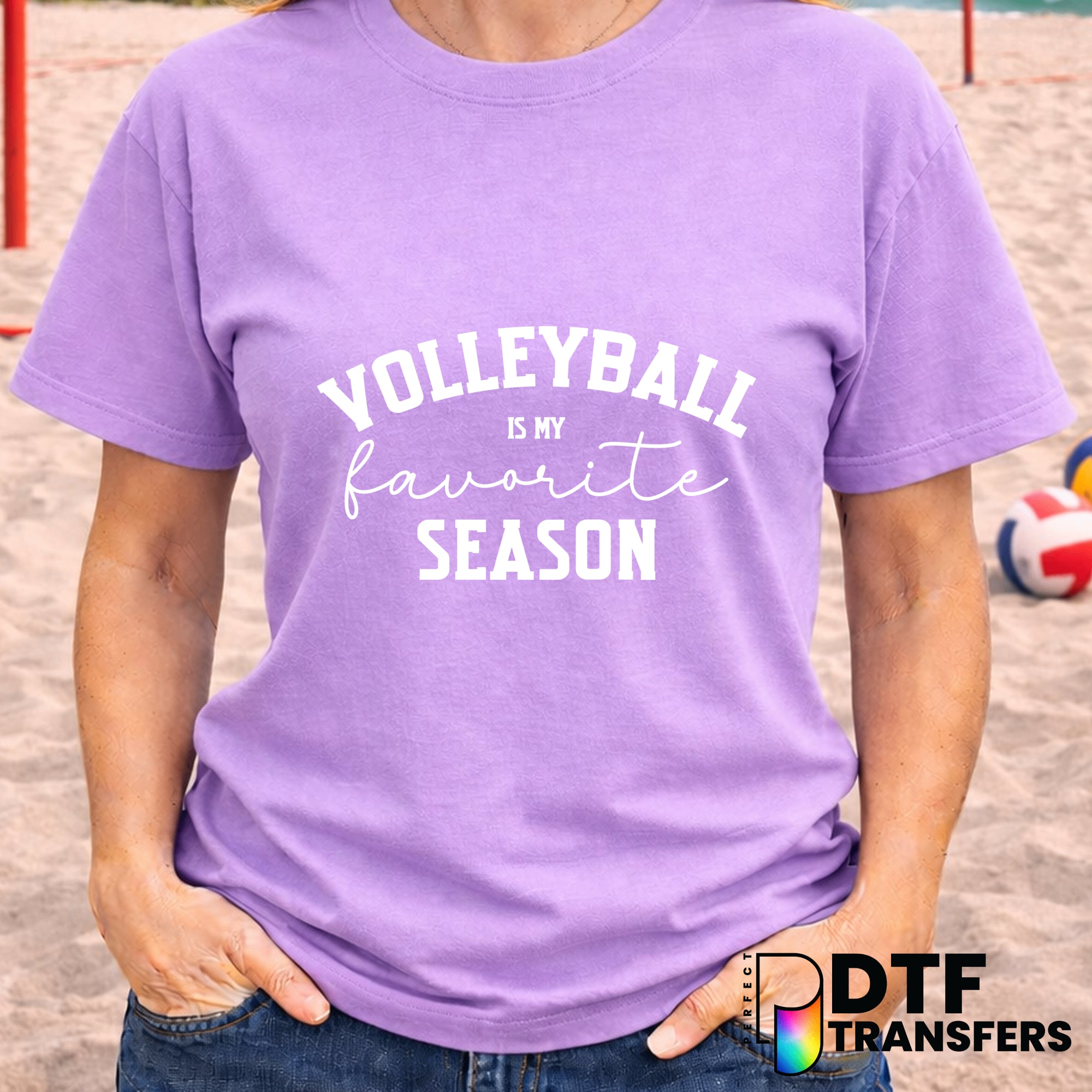 Volleyball is My Favorite Season – Volleyball DTF Transfer