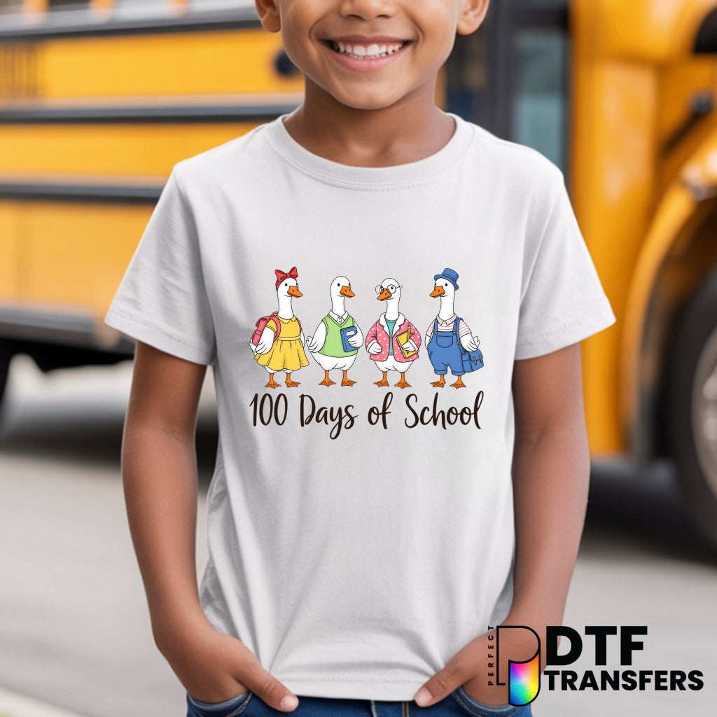 100 DAYS OF SCHOOL – Teacher DTF Transfer