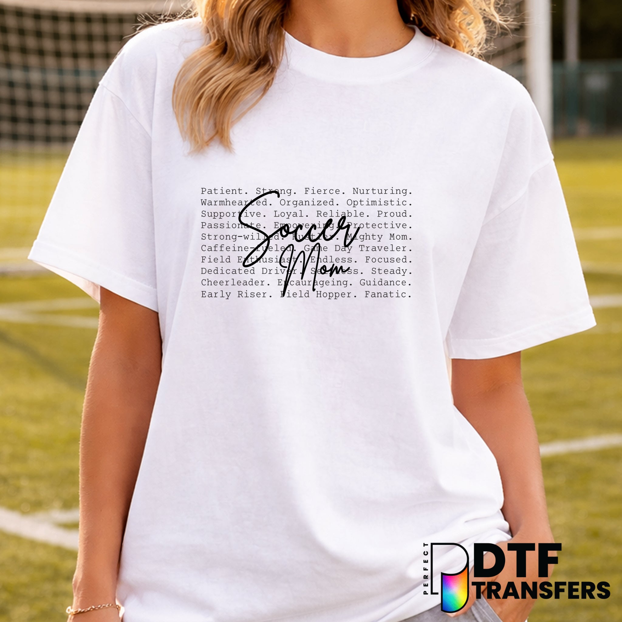 Soccer Mom Characteristics – Soccer DTF Transfer