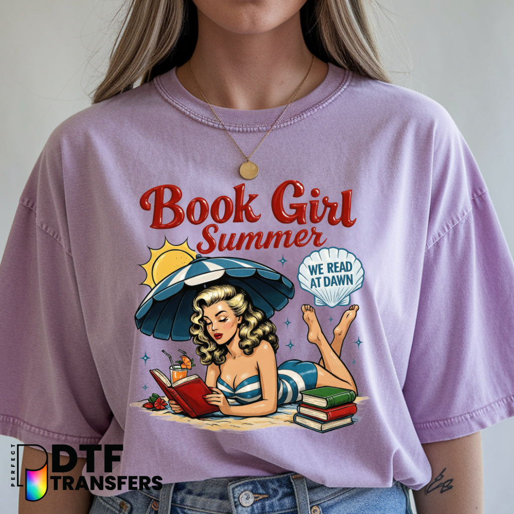 READING IS MY SUPERPOWER – Stacked Books Teacher DTF Transfer