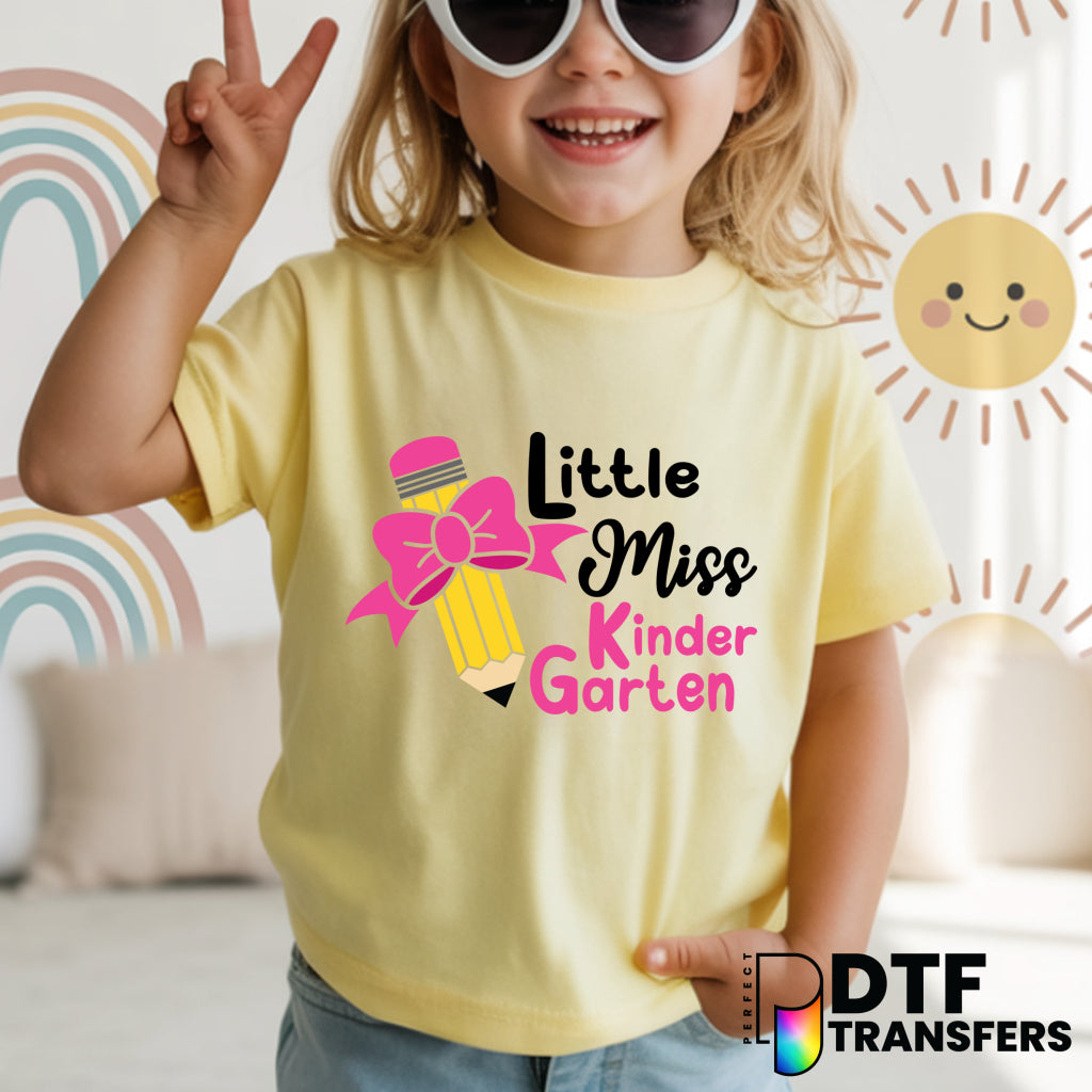 Little Miss KINDERGARTEN – Teacher DTF Transfer